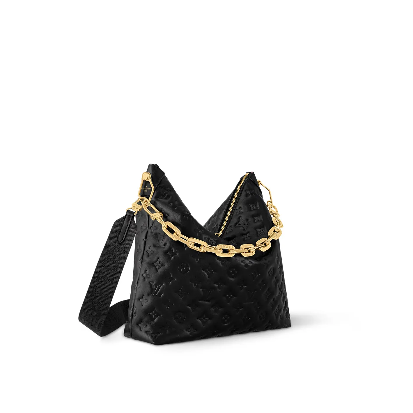 Replica ysl bags Bagsaaa M12068 Coussin Hobo MM Black