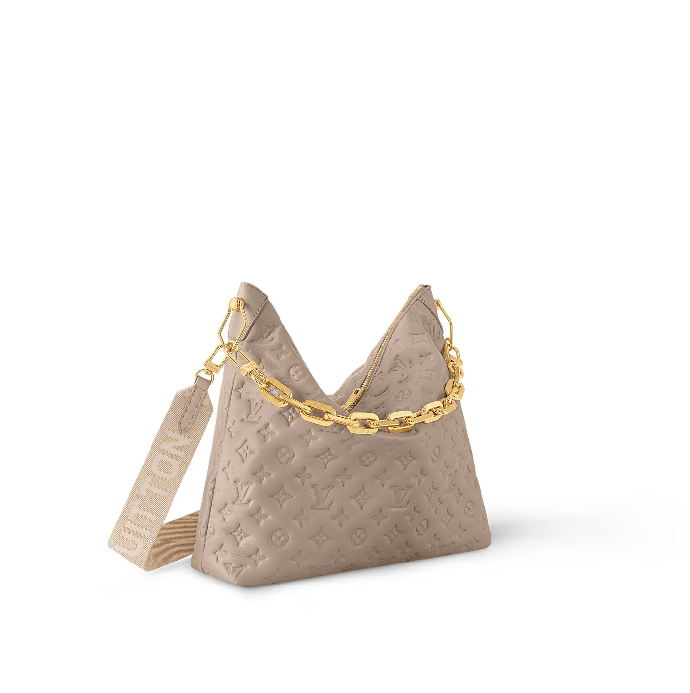 Store mens Bagsaaa M12071 Coussin Hobo MM Galet