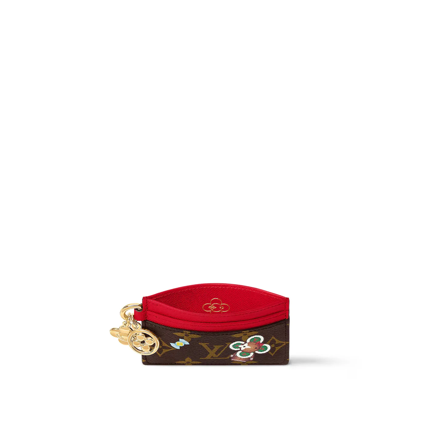 Replica rick owens shoes Bagsaaa M12215 EARLY ACCESS LV Charms Card Holder Candy Red