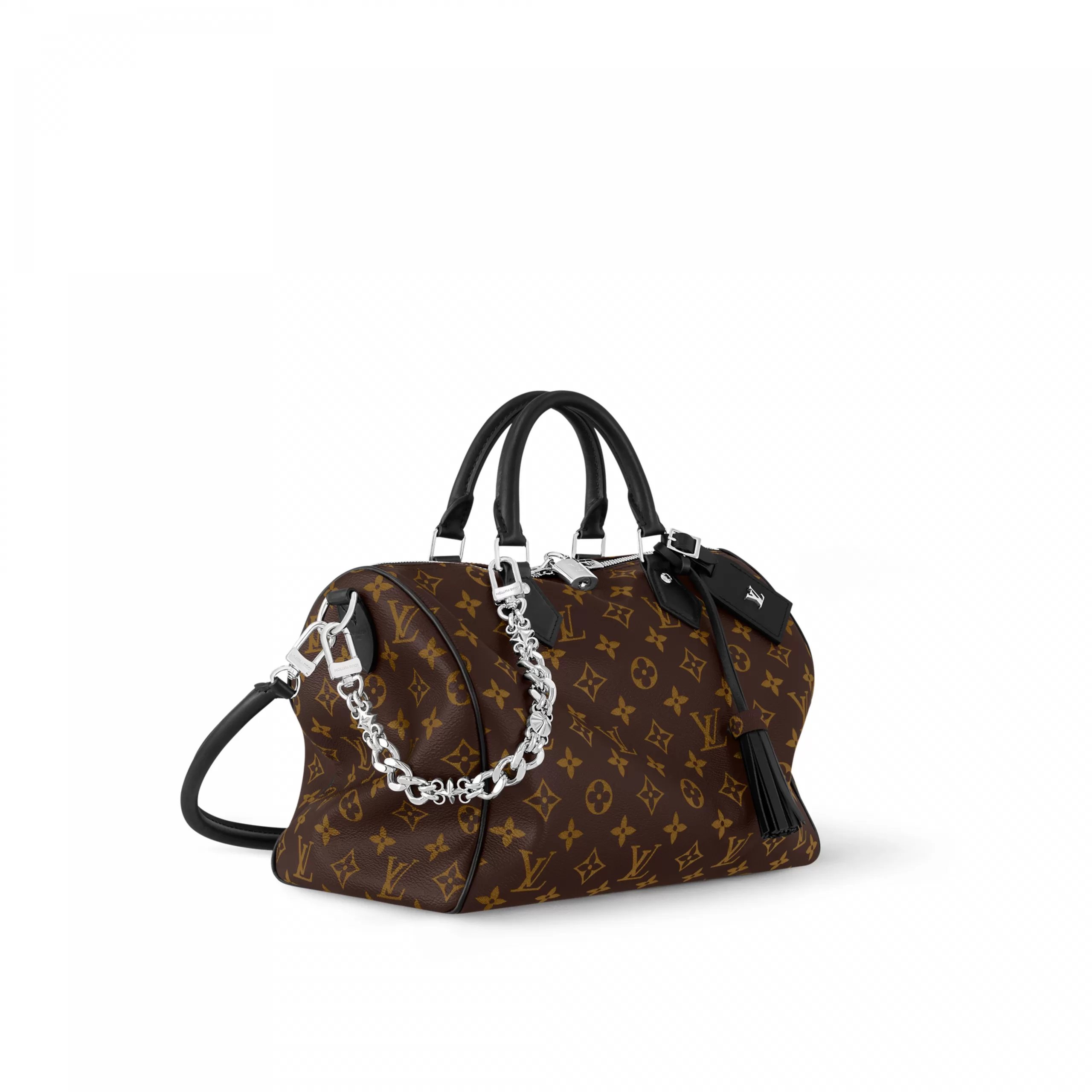 Louis vuitton locations Bagsaaa M12243 Speedy Soft 30 Dark Monogram Black