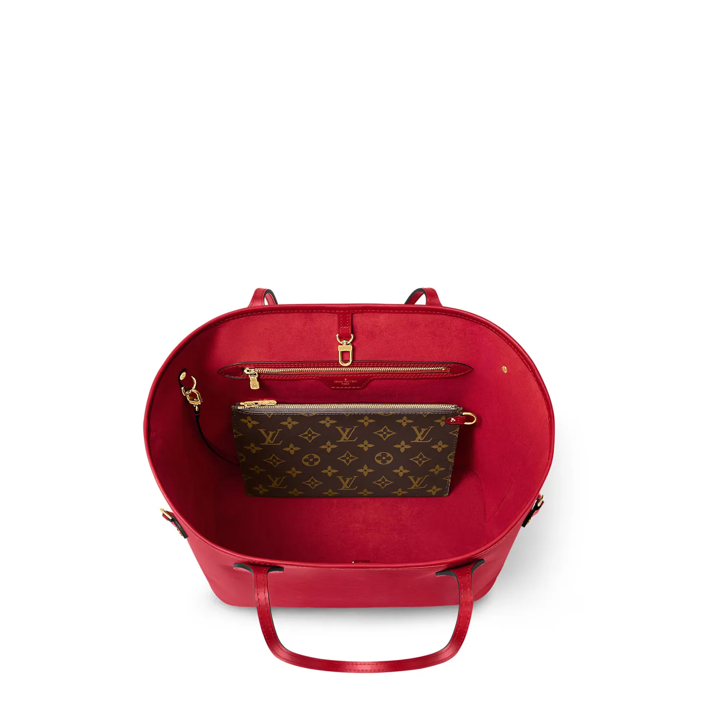 Replica rick owens shoes Bagsaaa M12755 Neverfull MM Castillan Red