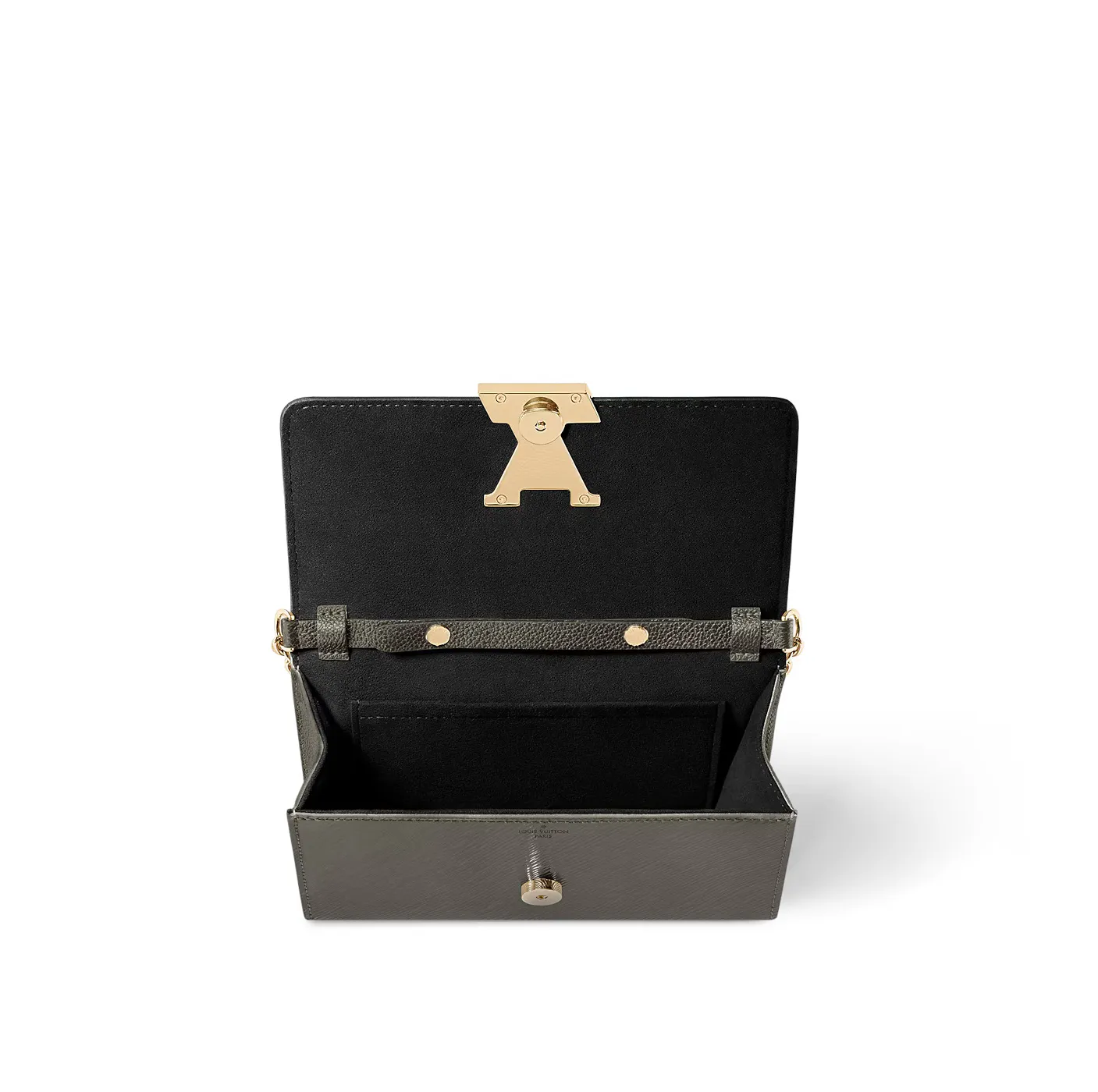 Louis vuitton locations Bagsaaa M12788 Pochette Louise Gun metal