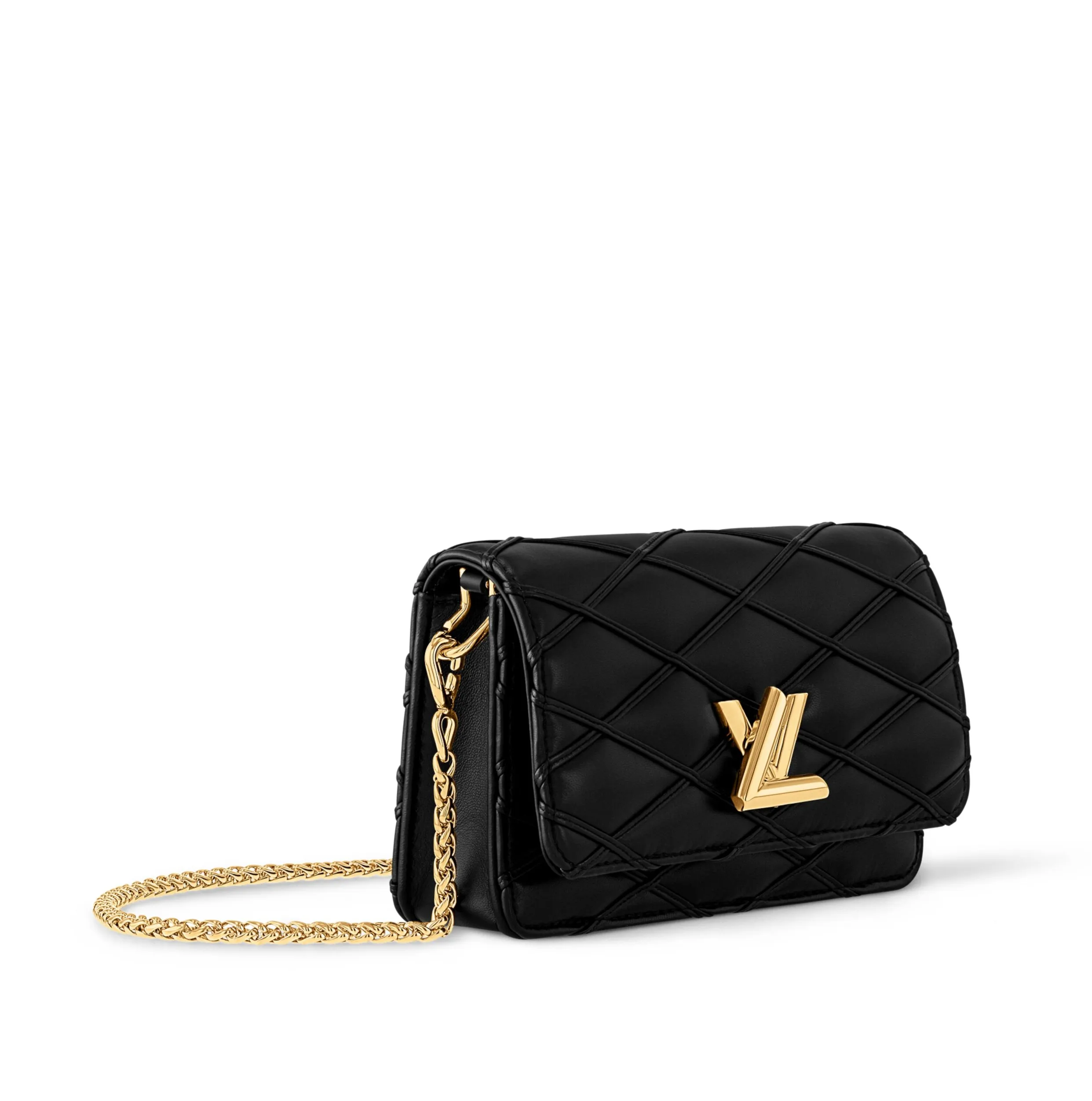 Replica bags lv Bagsaaa M13139 Wallet On Chain GO-14 Black