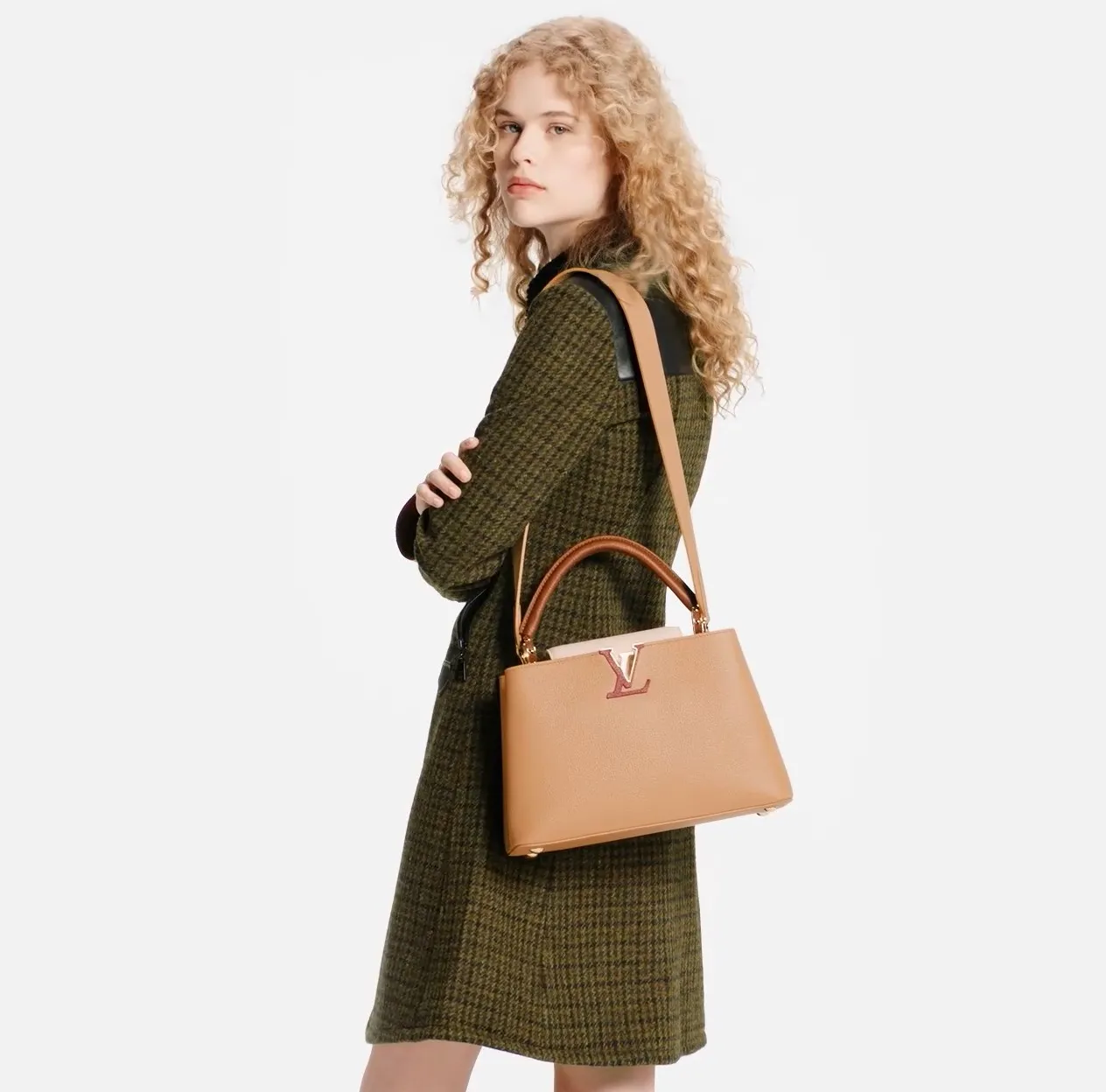 Replica goyard tote Bagsaaa M20784 Capucines MM Arizona Wood