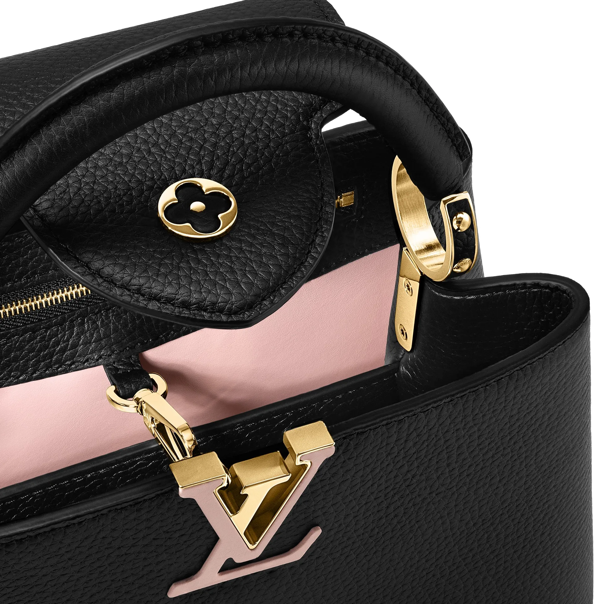 Original chanel store Bagsaaa M21641 Capucines BB Bag Black