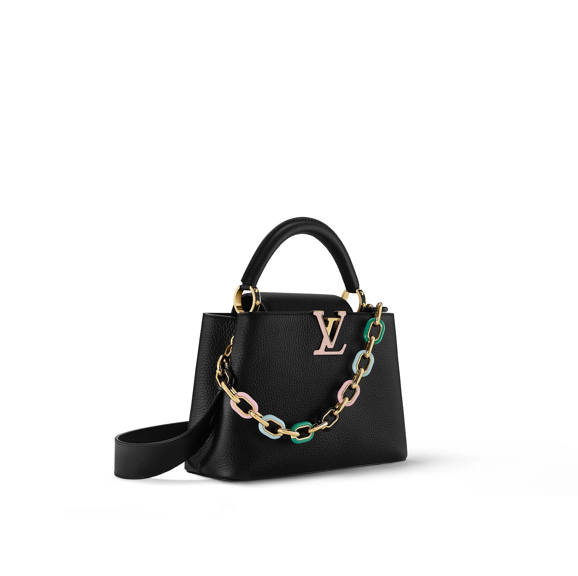 Original chanel store Bagsaaa M21641 Capucines BB Bag Black