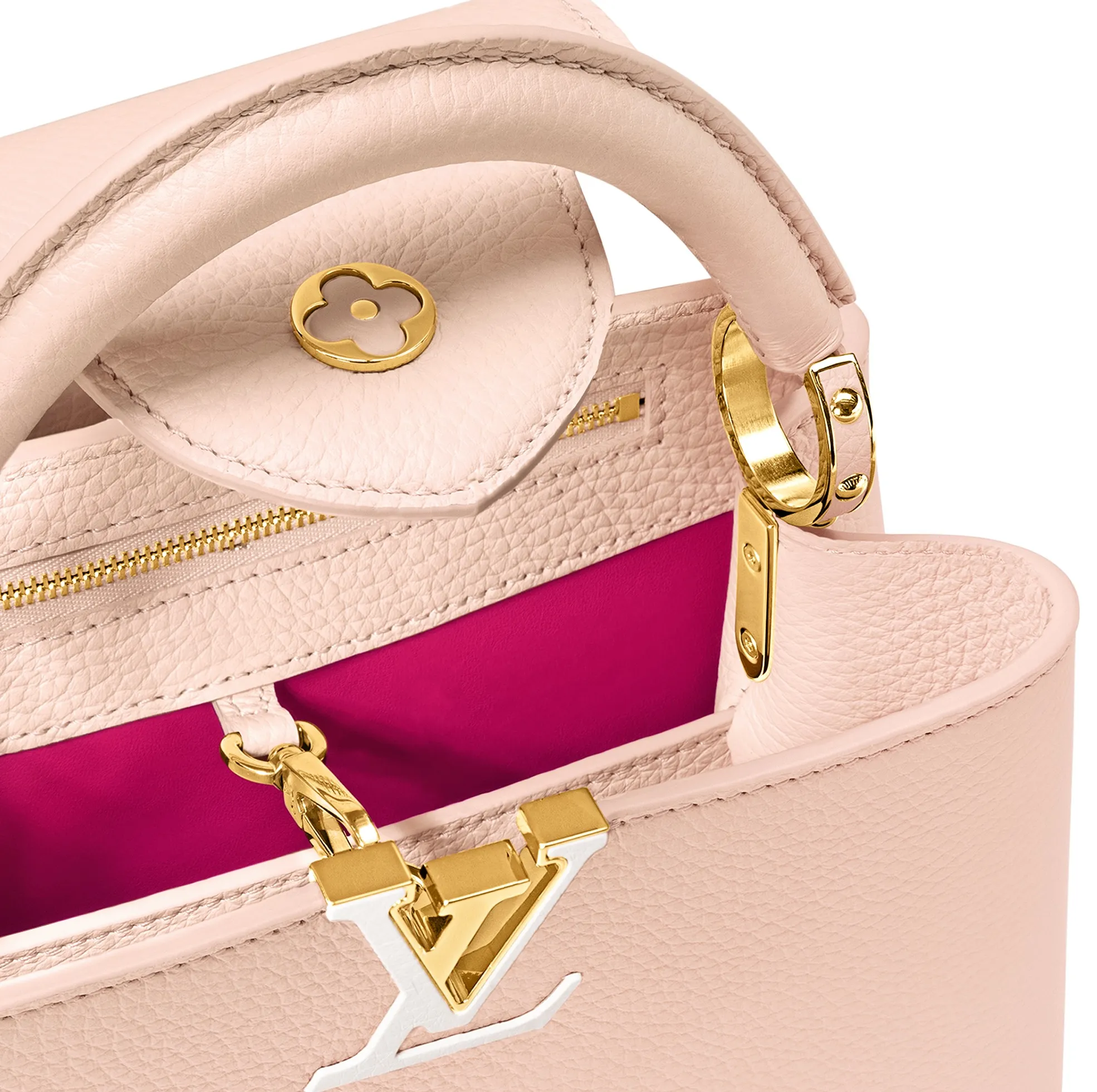 Lauren ralph lauren logo Bagsaaa M21643 Capucines BB Bag Jasmine Pink