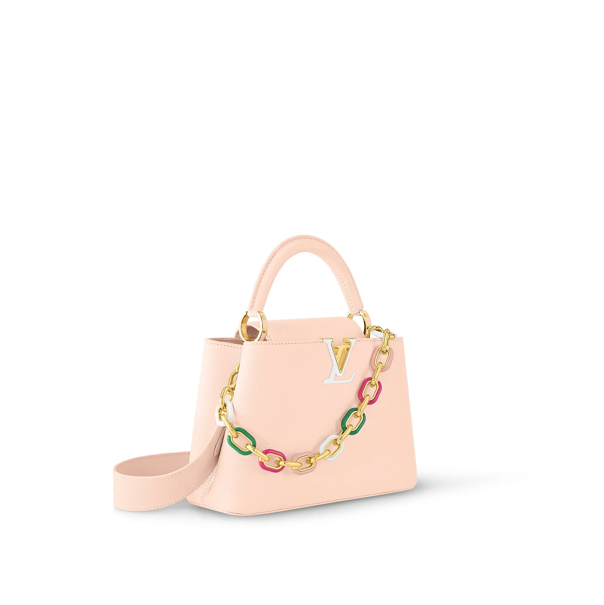 Lauren ralph lauren logo Bagsaaa M21643 Capucines BB Bag Jasmine Pink