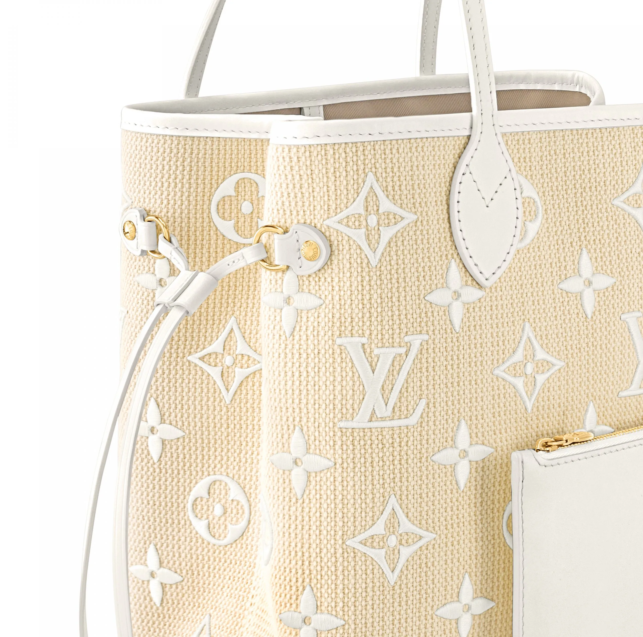 Replica bag Bagsaaa M22839 Neverfull MM Lotus Cotton White Beige
