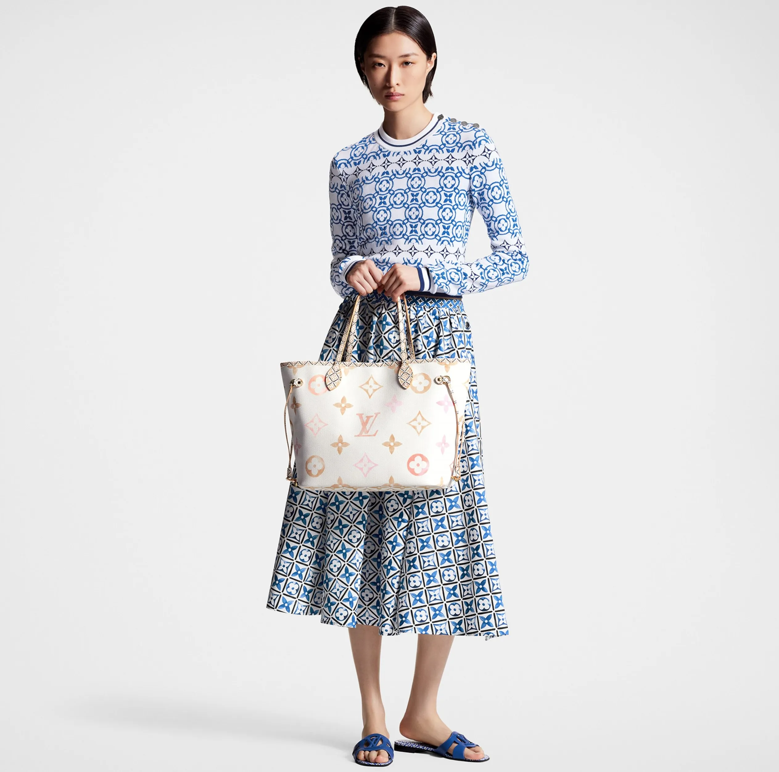 Outlet marketplace Bagsaaa M22978 Neverfull MM Beige Monogram