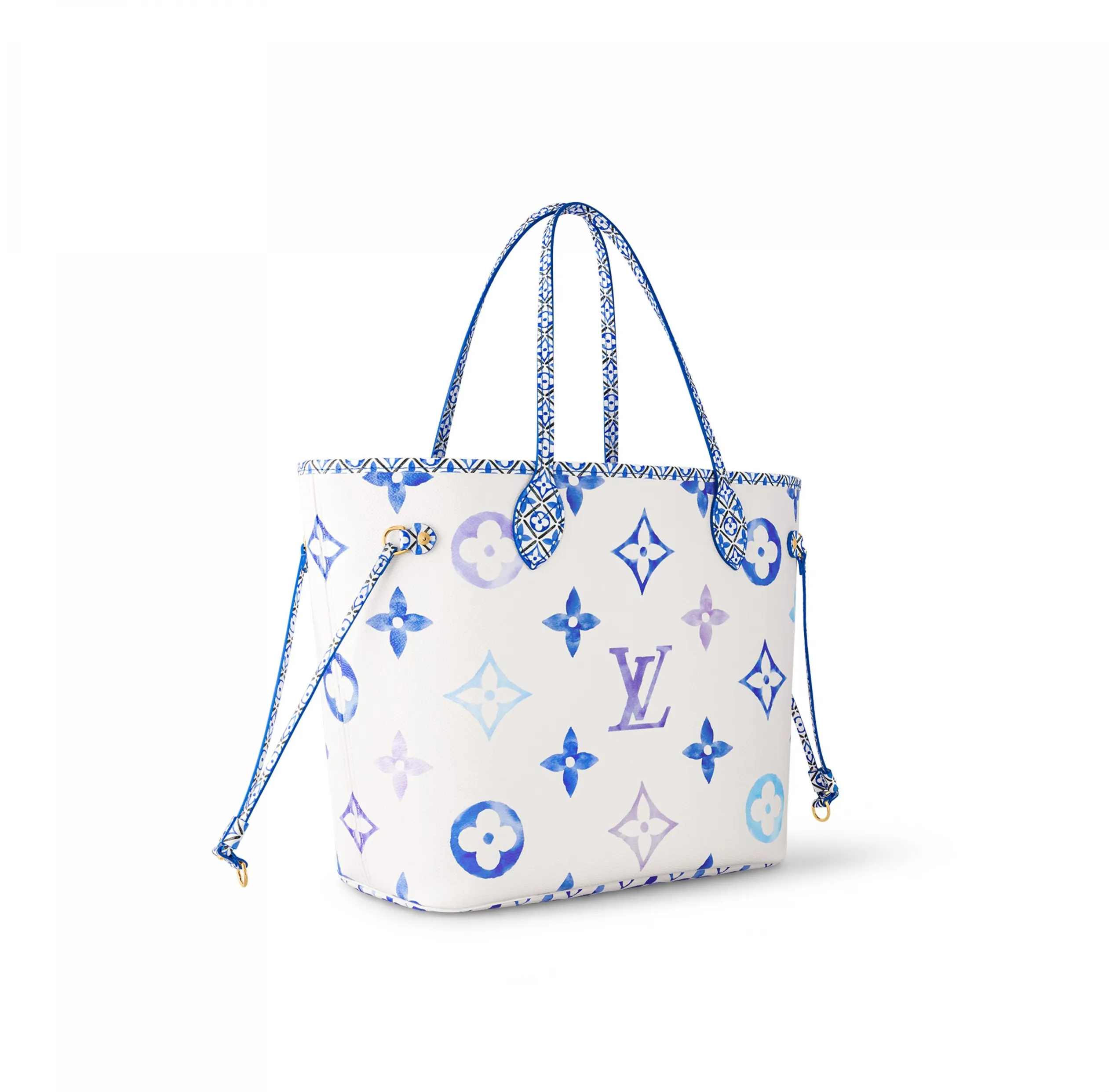 Replica ysl bags Bagsaaa M22979 Neverfull MM Blue Monogram