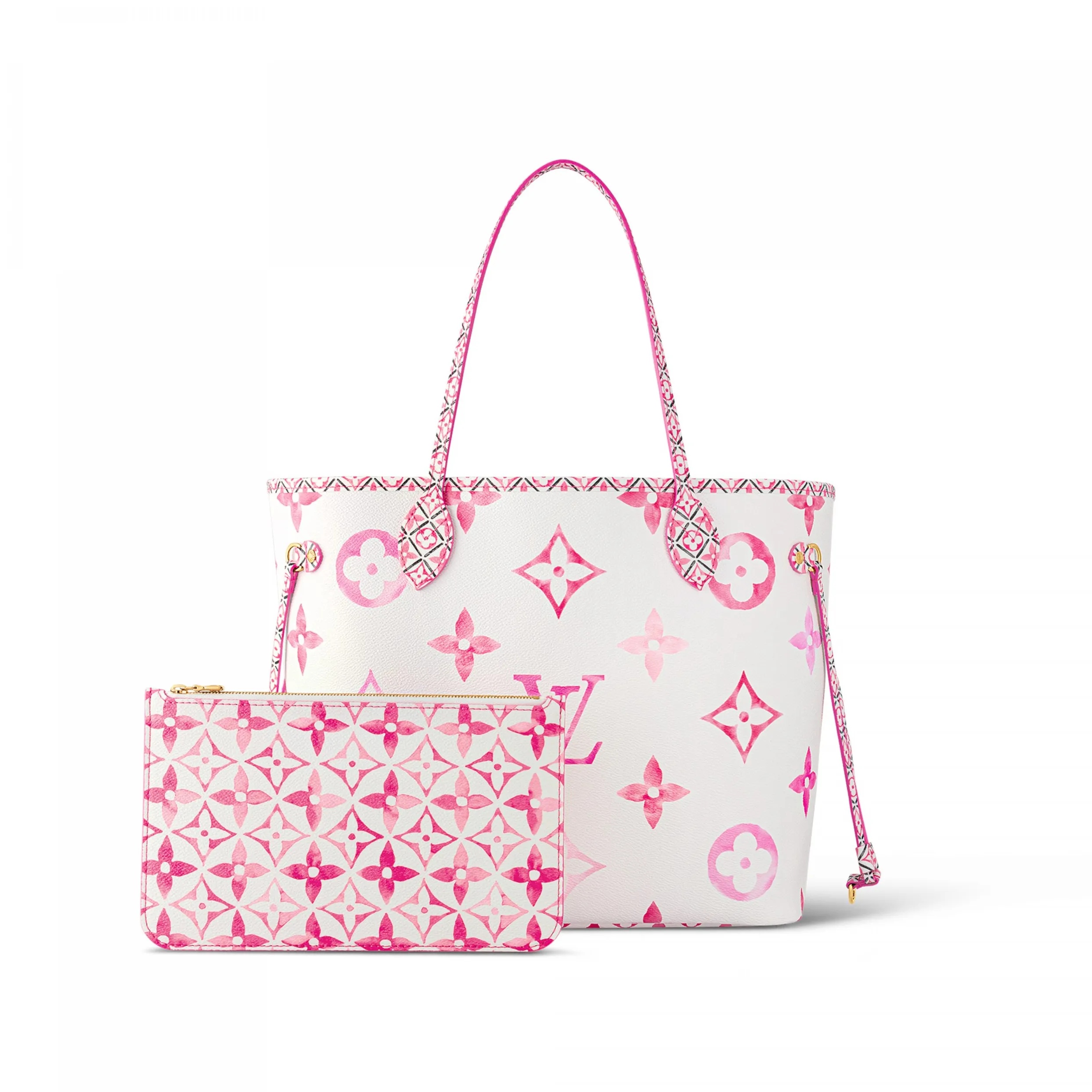 Ralph lauren clothing store Bagsaaa M22980 Neverfull MM Pink Monogram