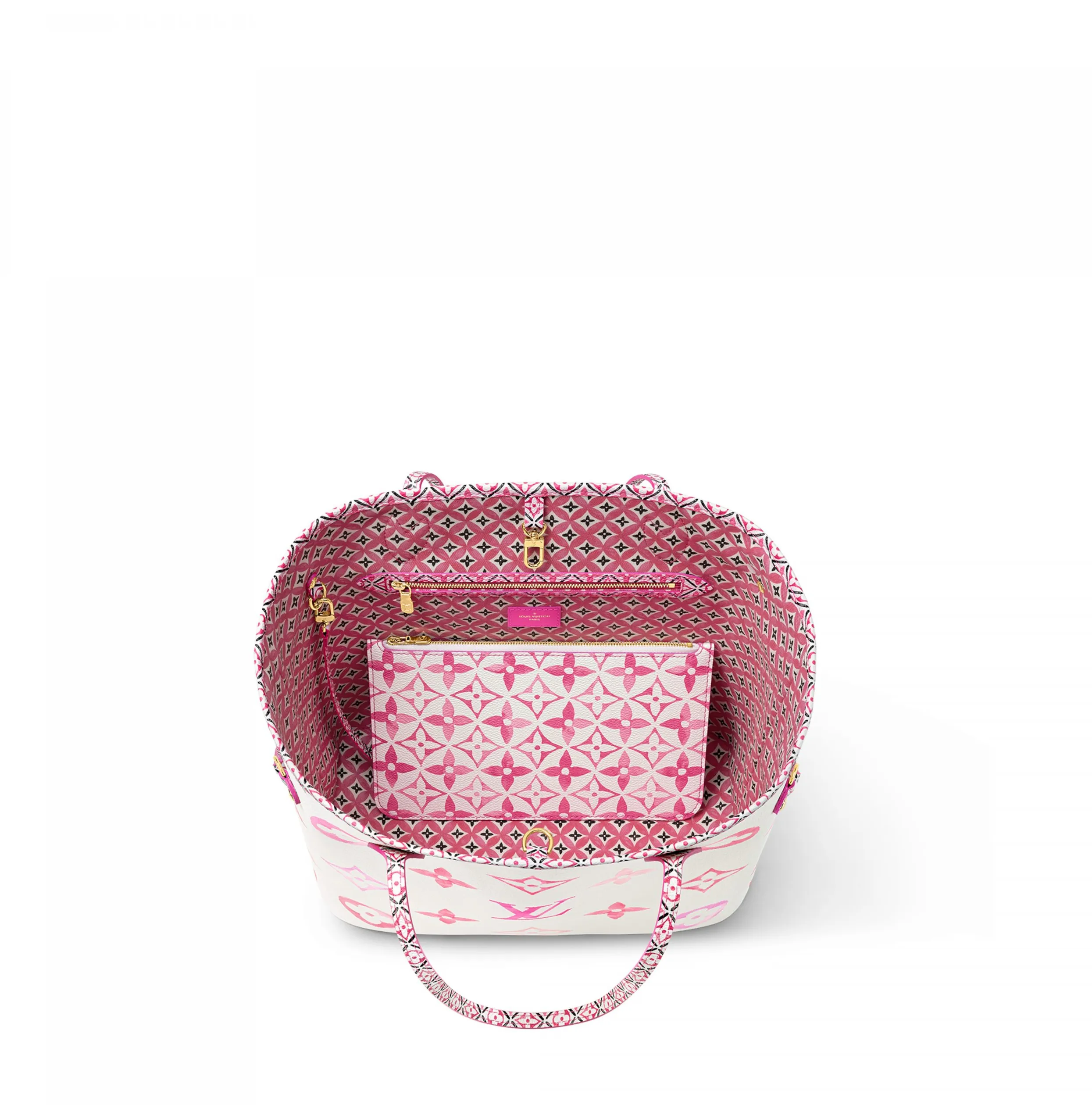 Ralph lauren clothing store Bagsaaa M22980 Neverfull MM Pink Monogram