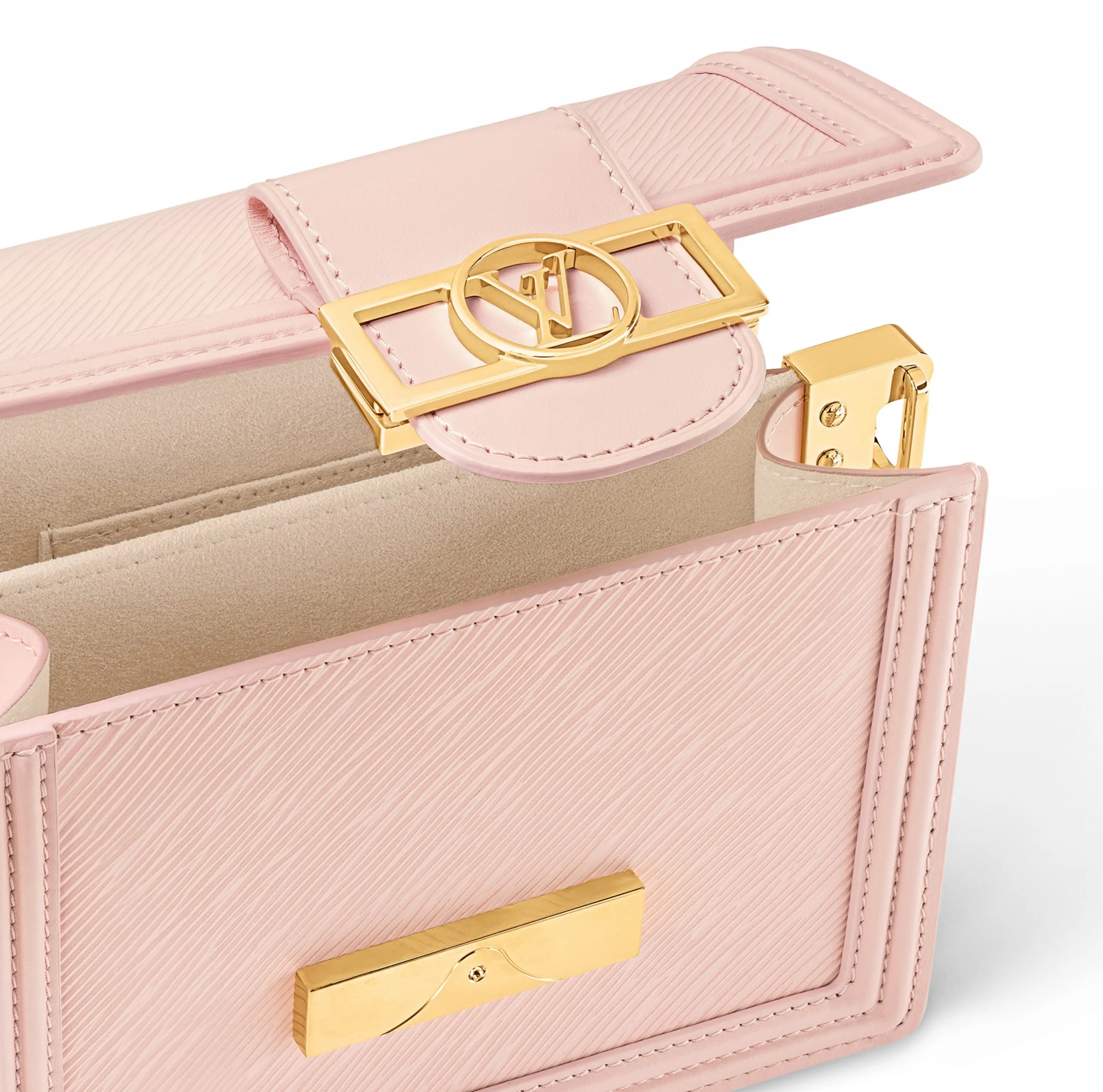 Mcqueen menswear Bagsaaa M23558 Mini Dauphine Rose Epi leather