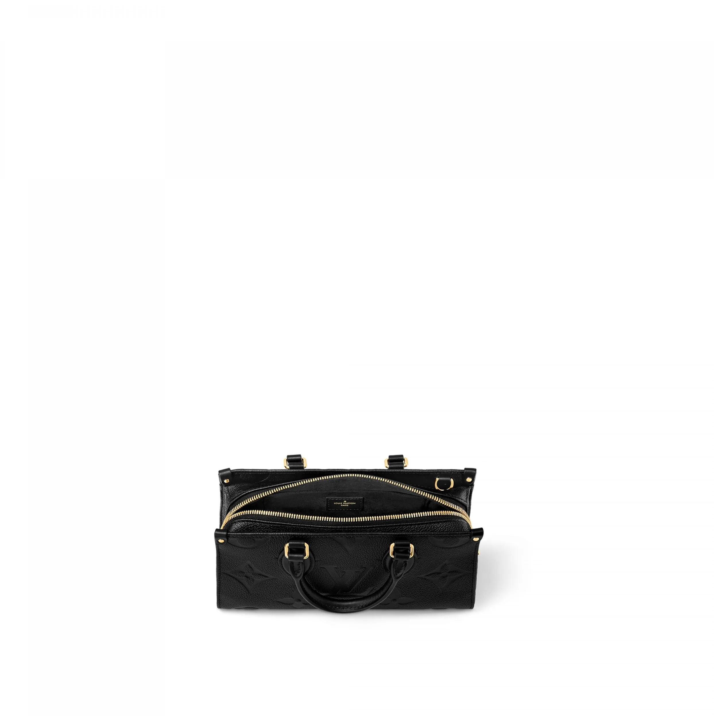 Lv shirt replica Bagsaaa M23640 OnTheGo East West Black Monogram Empreinte Leather