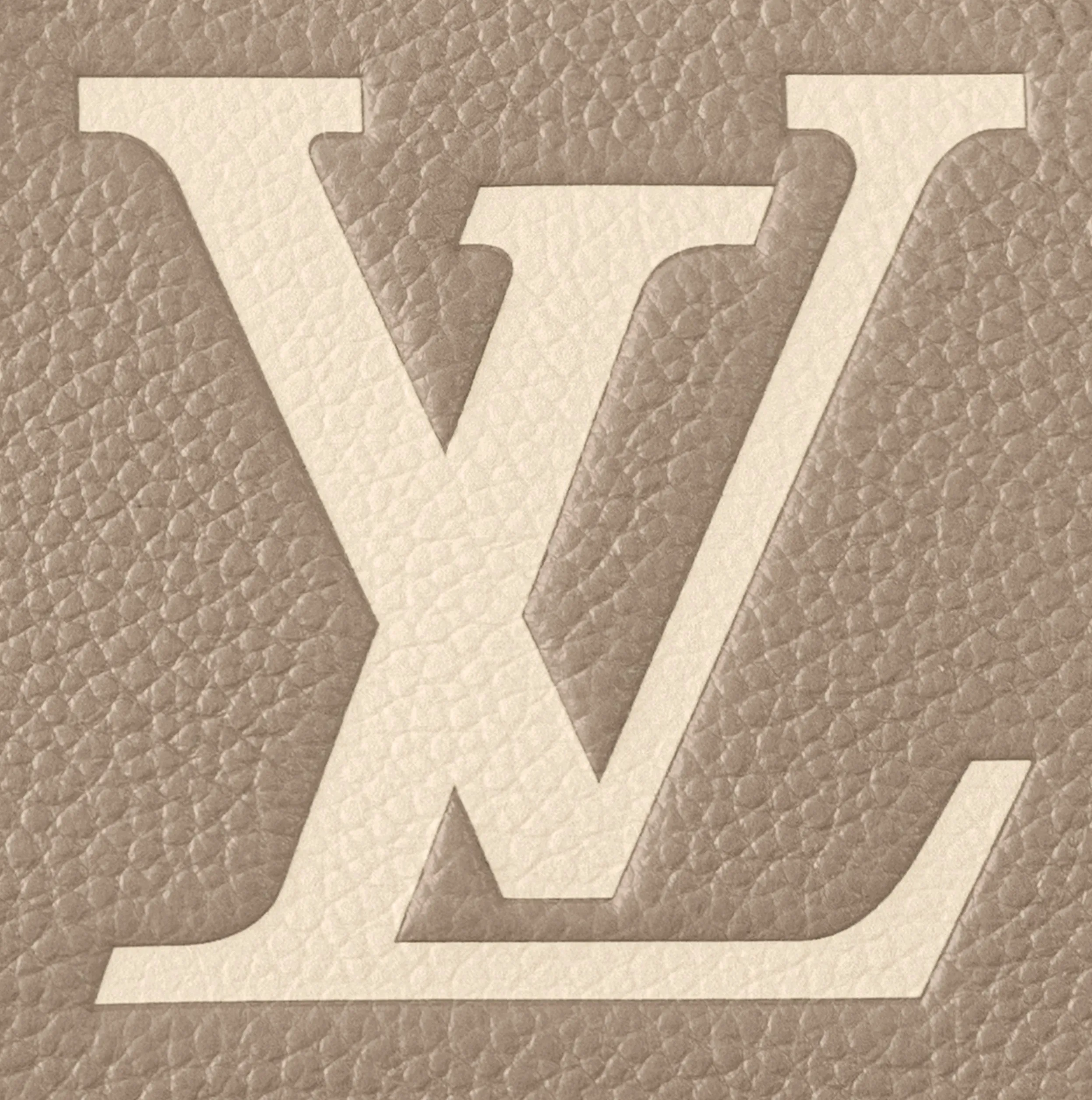 Original chanel store Bagsaaa M23641 OnTheGo East West Dove Cream Bicolor Monogram Empreinte Leather