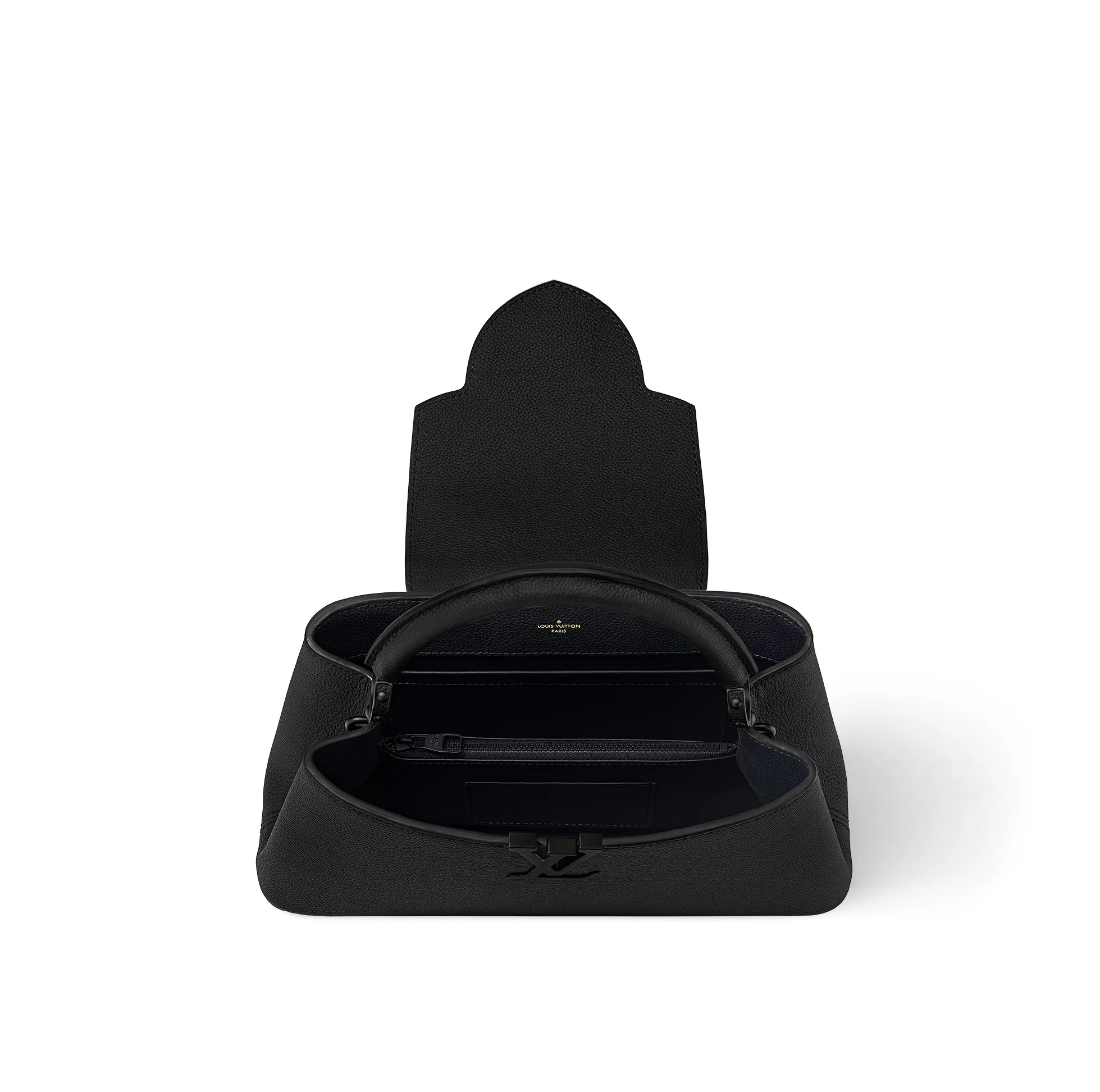Mcqueen menswear Bagsaaa M23947 Capucines East-West MM All Black