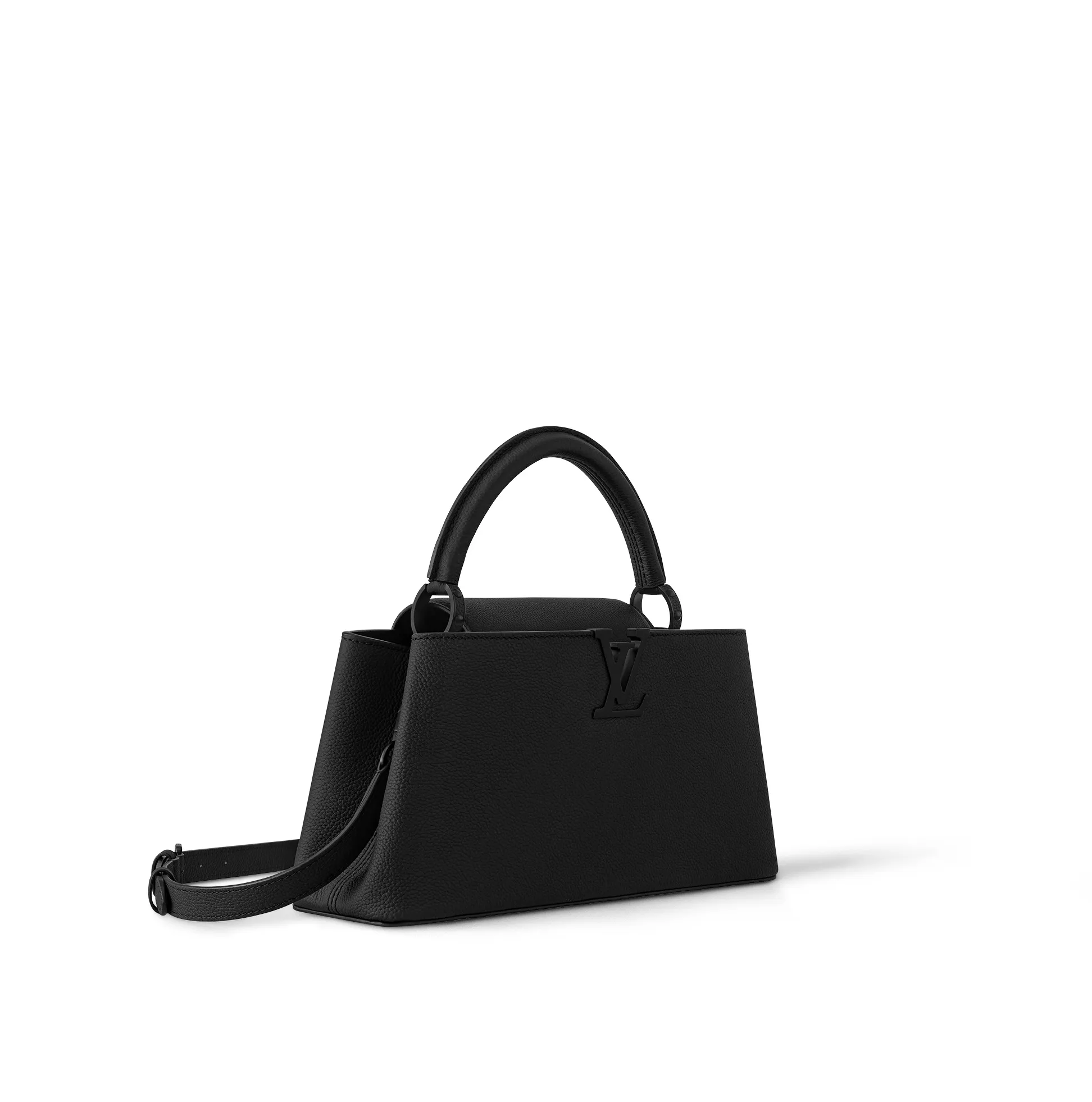 Mcqueen menswear Bagsaaa M23947 Capucines East-West MM All Black
