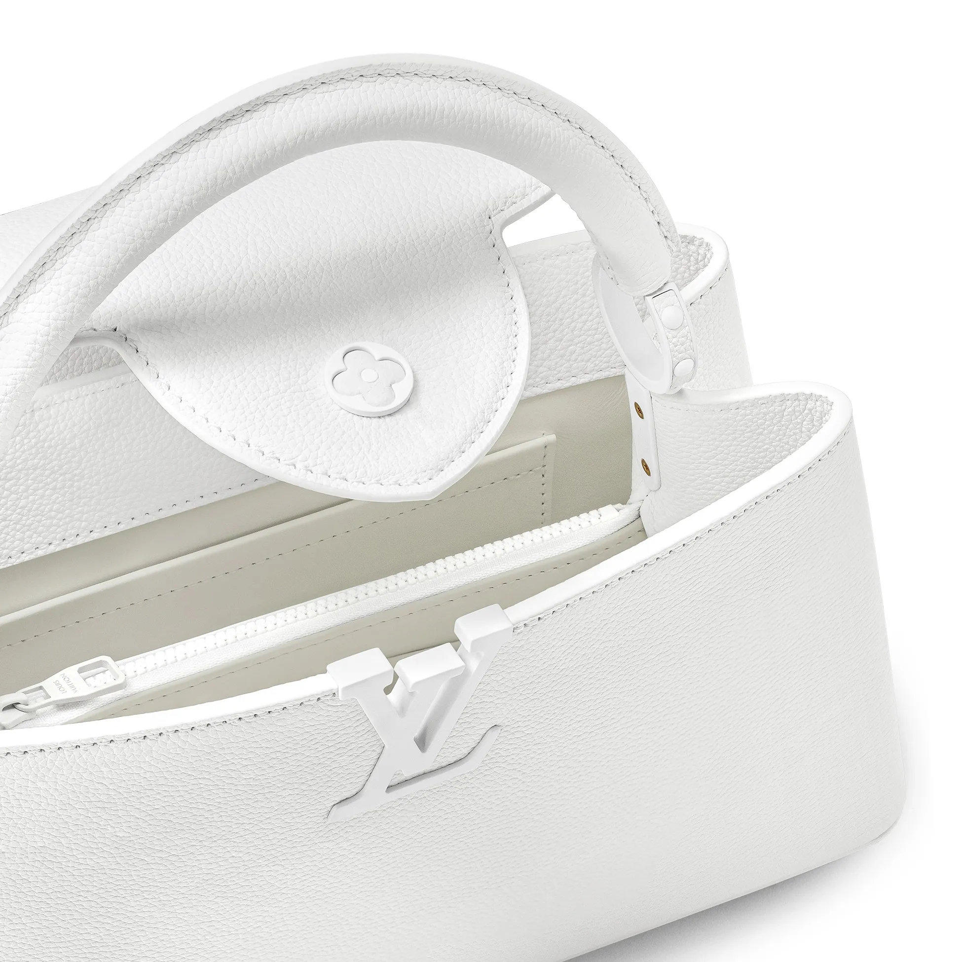 Replica bags Bagsaaa M23948 Capucines East-West MM Optic White