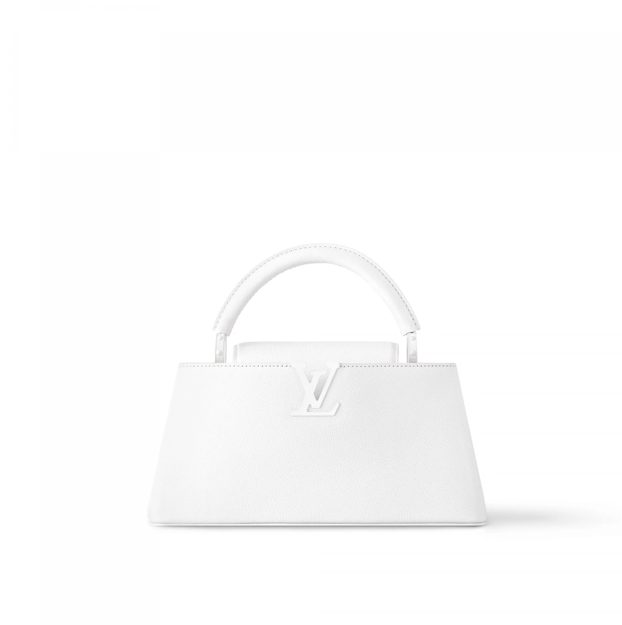Bagsaaa M23948 Capucines East-West MM Optic White