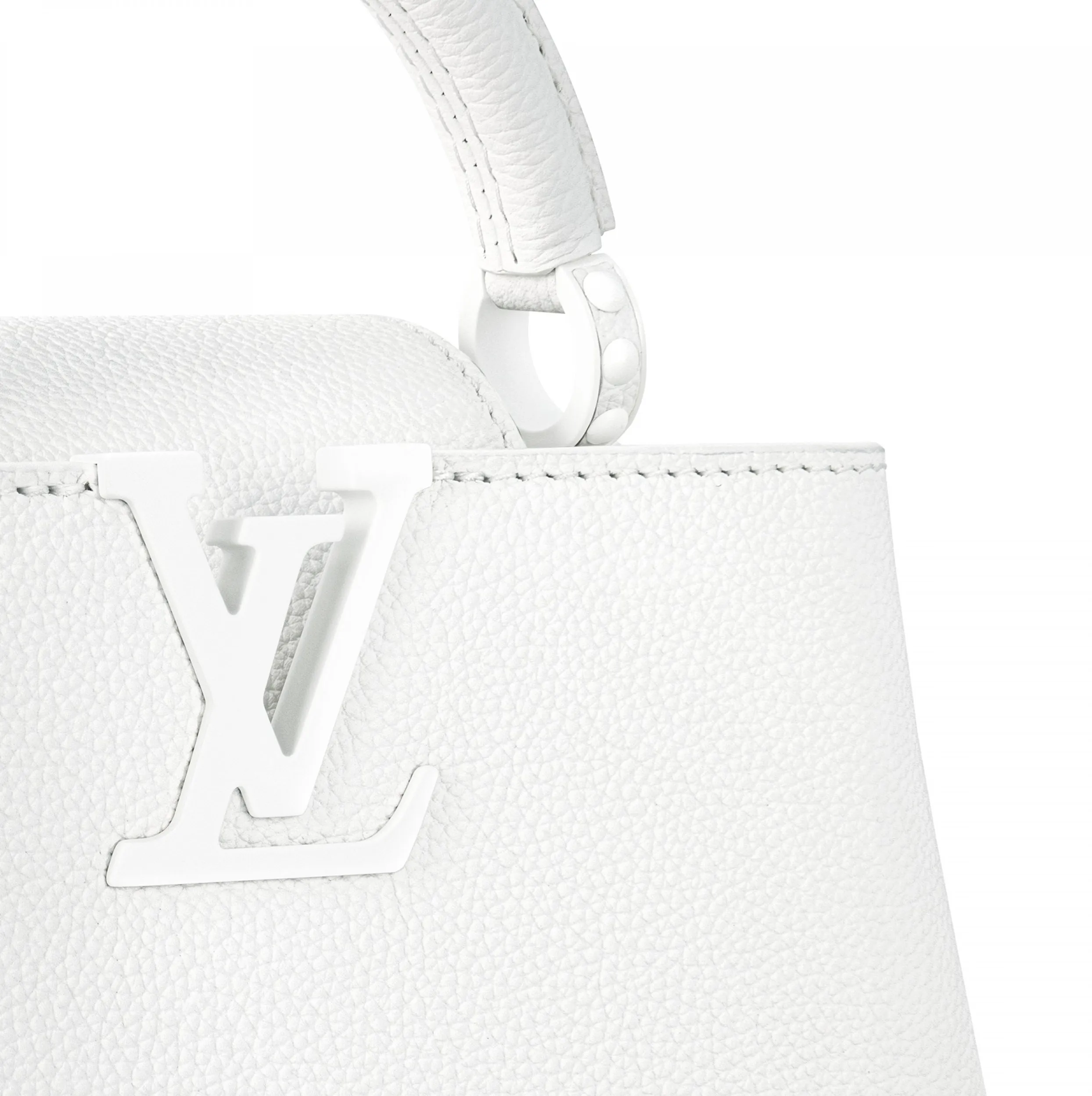 Top lv Bagsaaa M23956 Capucines East-West Mini Optic White