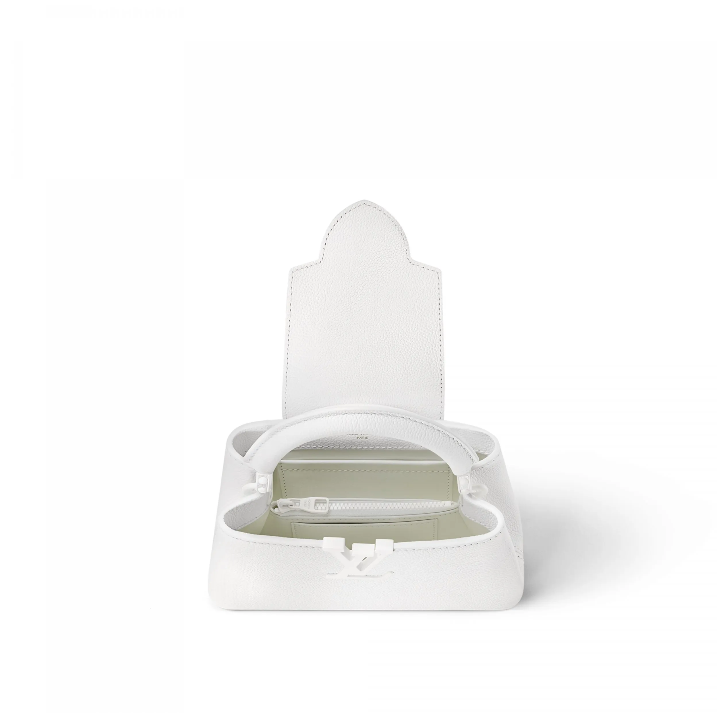 Top lv Bagsaaa M23956 Capucines East-West Mini Optic White
