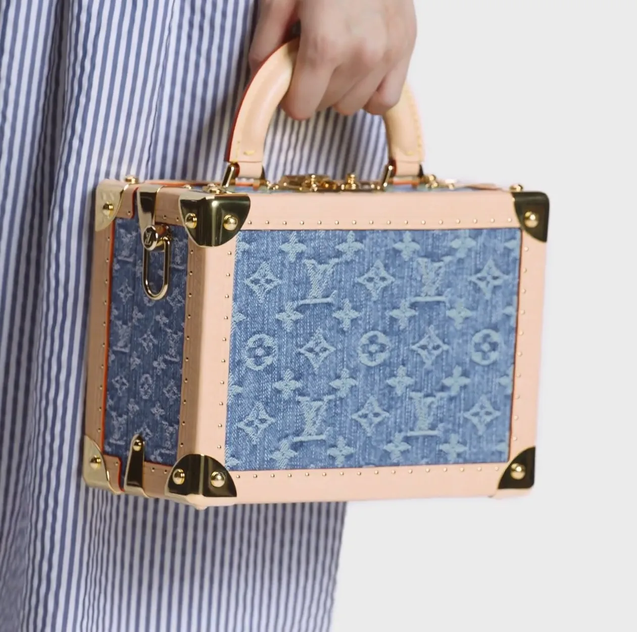 High quality replica bags Bagsaaa M24161 Petite Valise Denim Blue