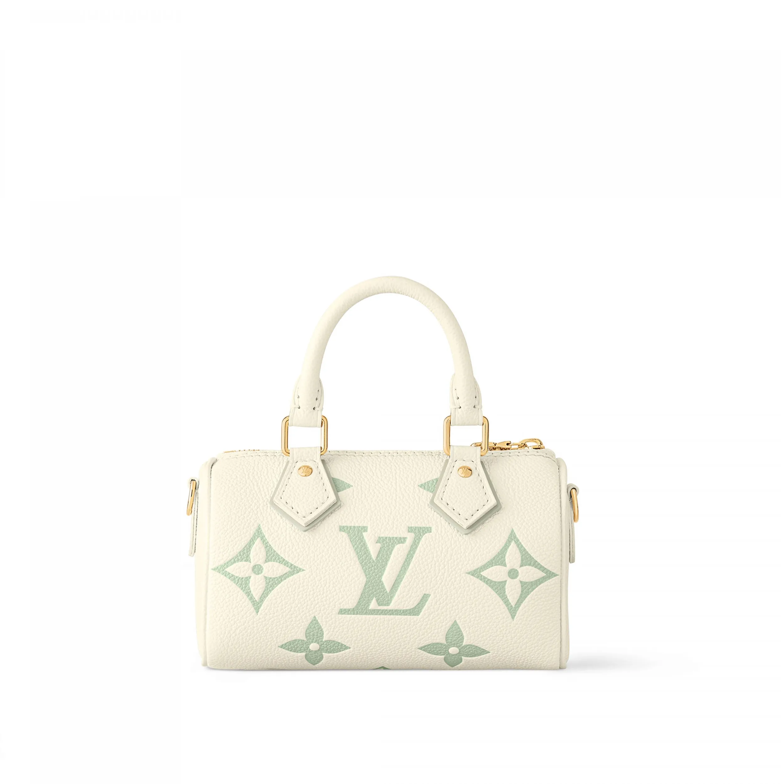 Lv shoes replica Bagsaaa M24169 Nano Speedy Matcha Green