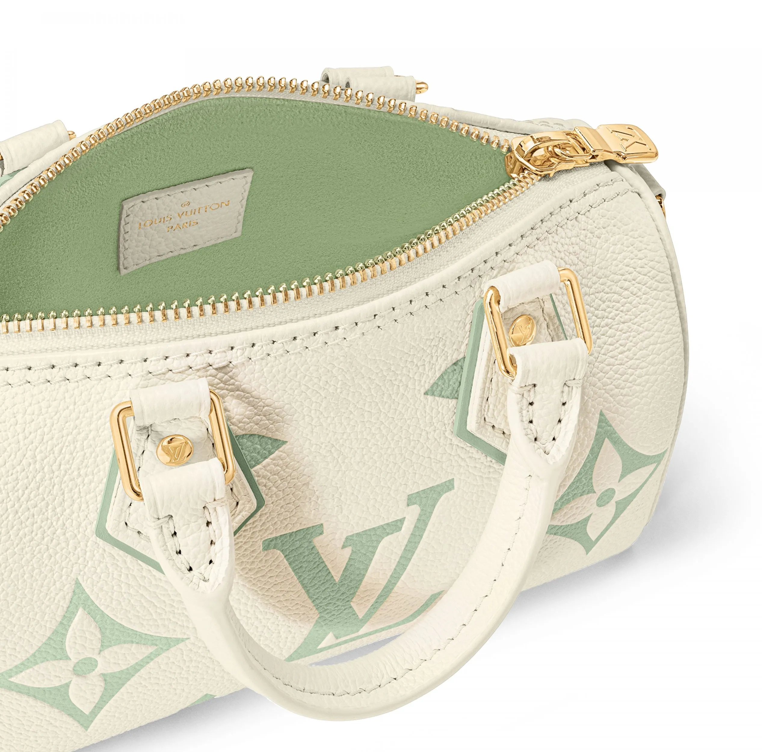 Lv shoes replica Bagsaaa M24169 Nano Speedy Matcha Green