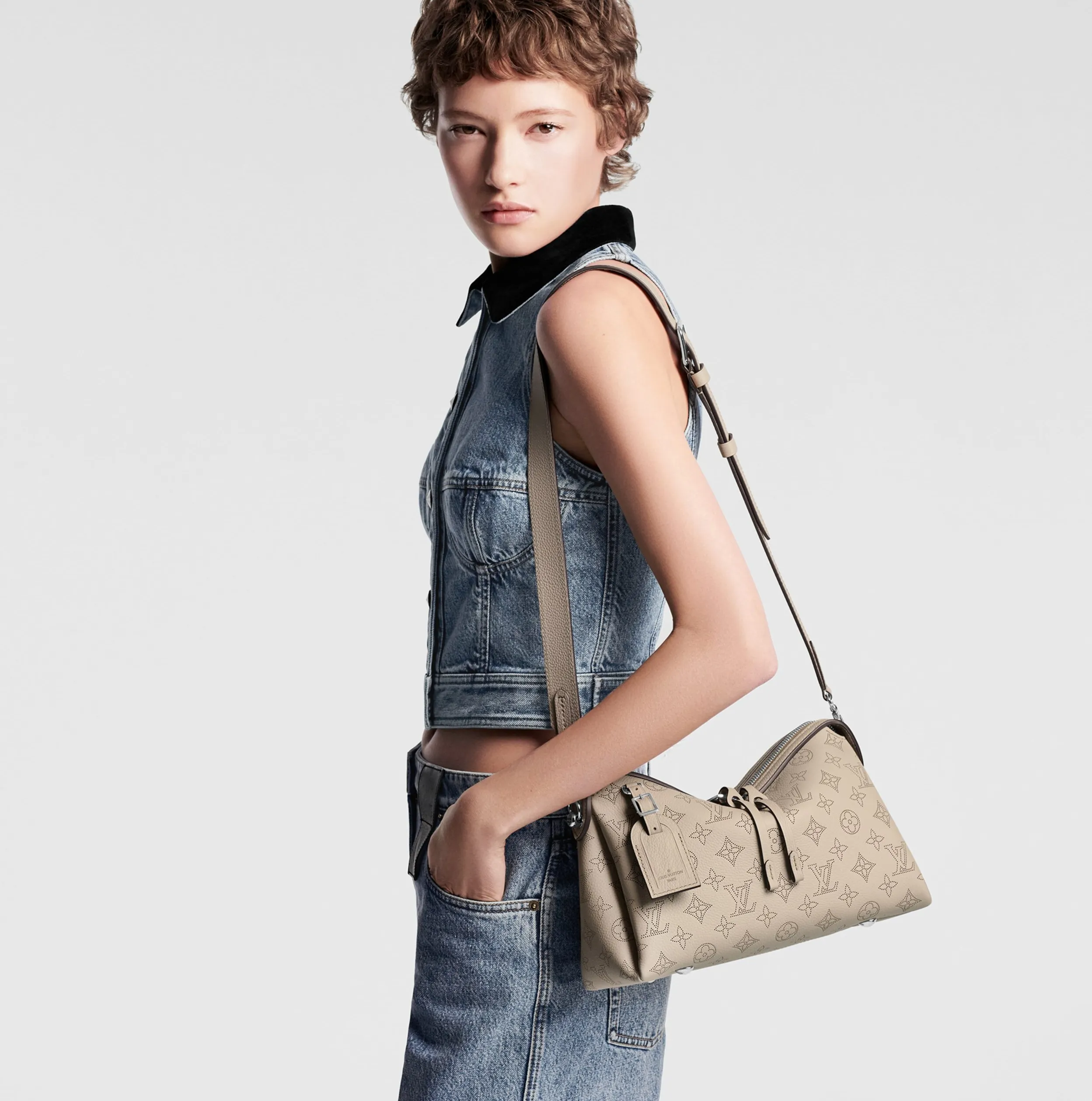 Balenciaga shoes replica Bagsaaa M24255 Hand It All PM Galet Gray