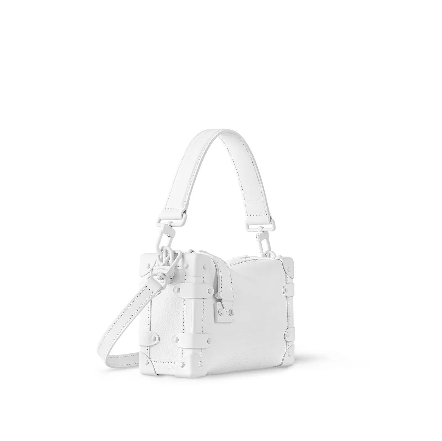 Lv shirt replica Bagsaaa M24304 Side Trunk PM Optical White
