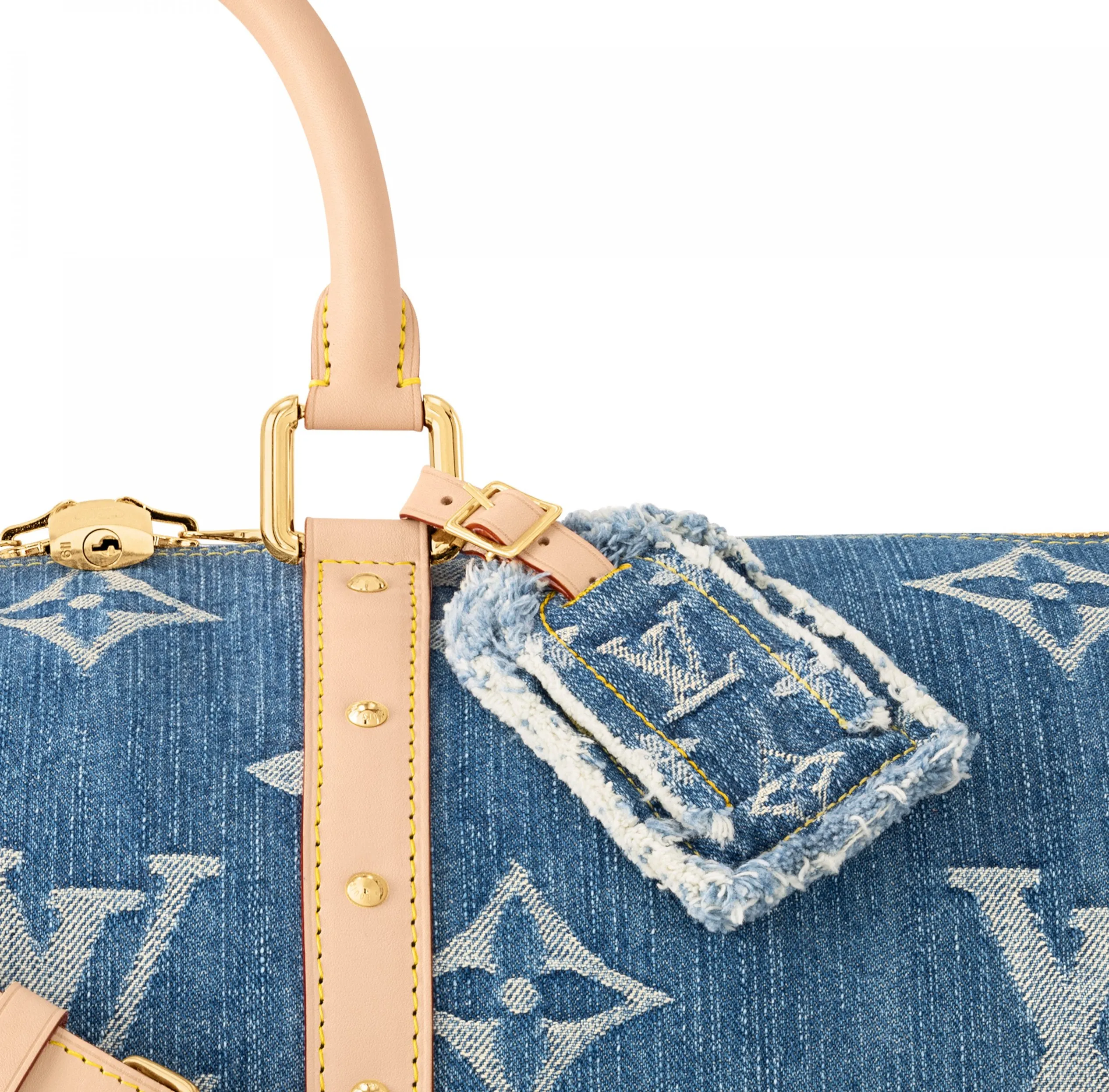 Lv shirt replica Bagsaaa M24315 Keepall Bandoulière 45 Denim Blue