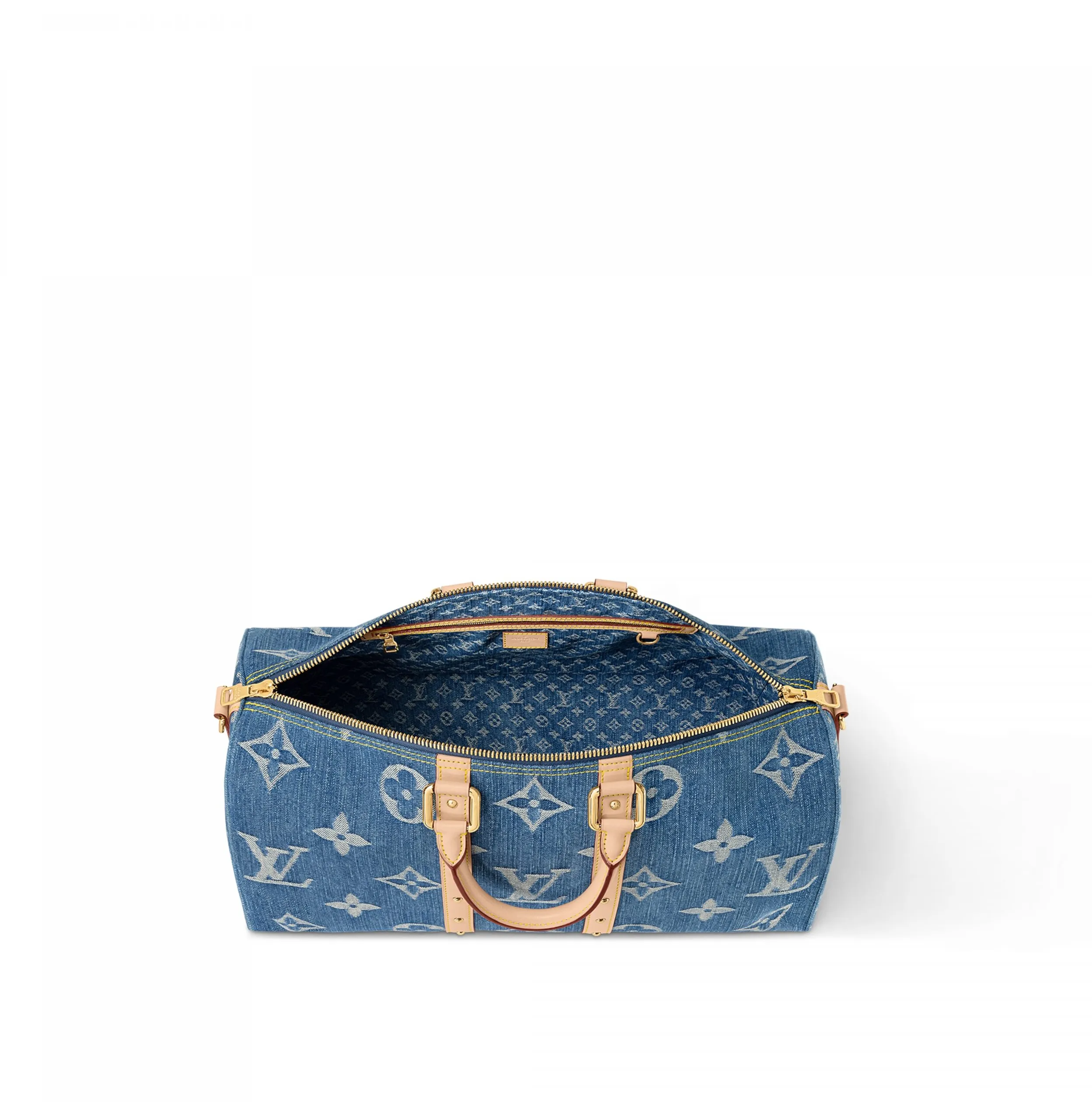 Lv shirt replica Bagsaaa M24315 Keepall Bandoulière 45 Denim Blue