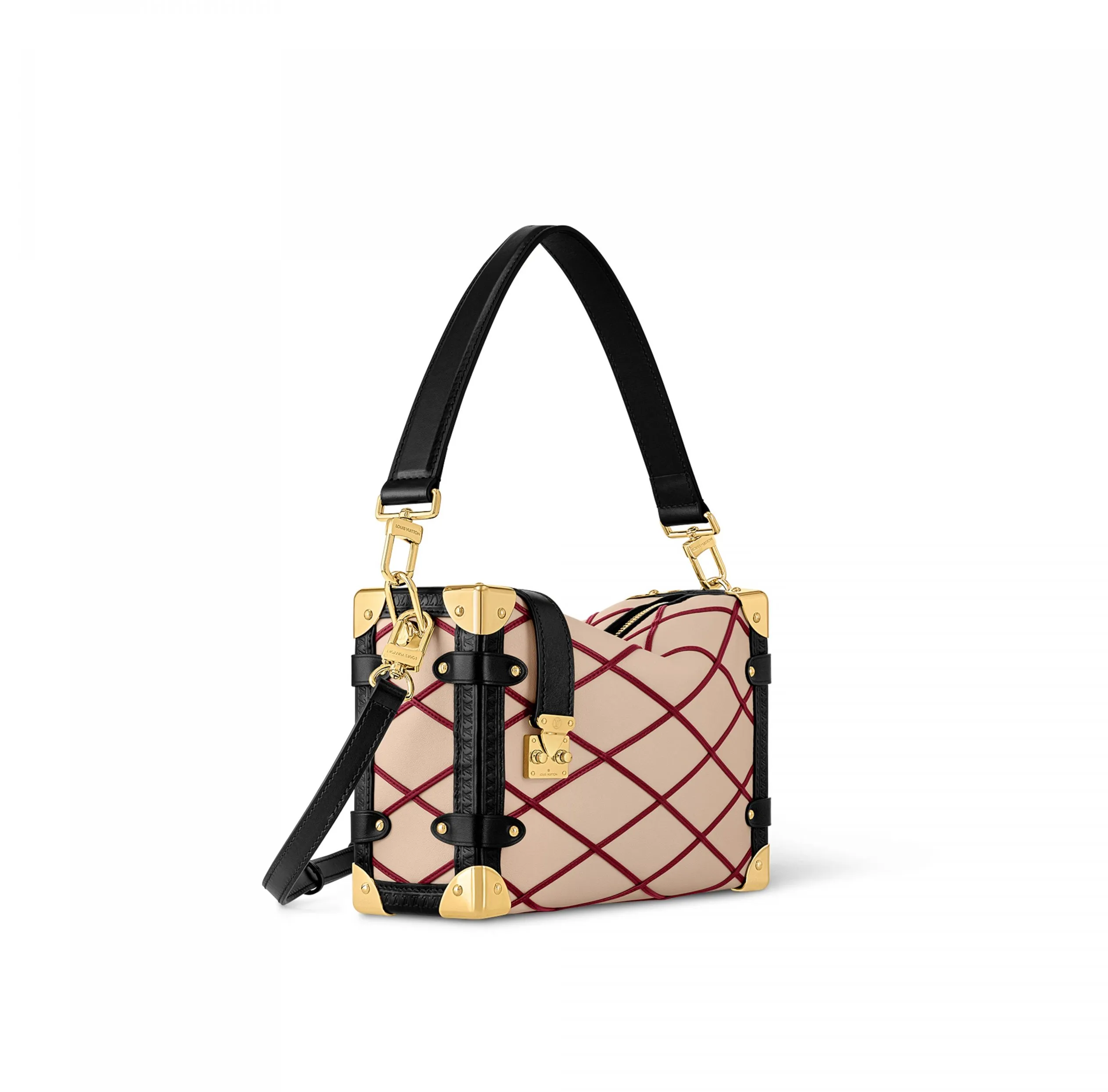 Replica shoes Bagsaaa M24403 Side Trunk MM Malletage Beige Red