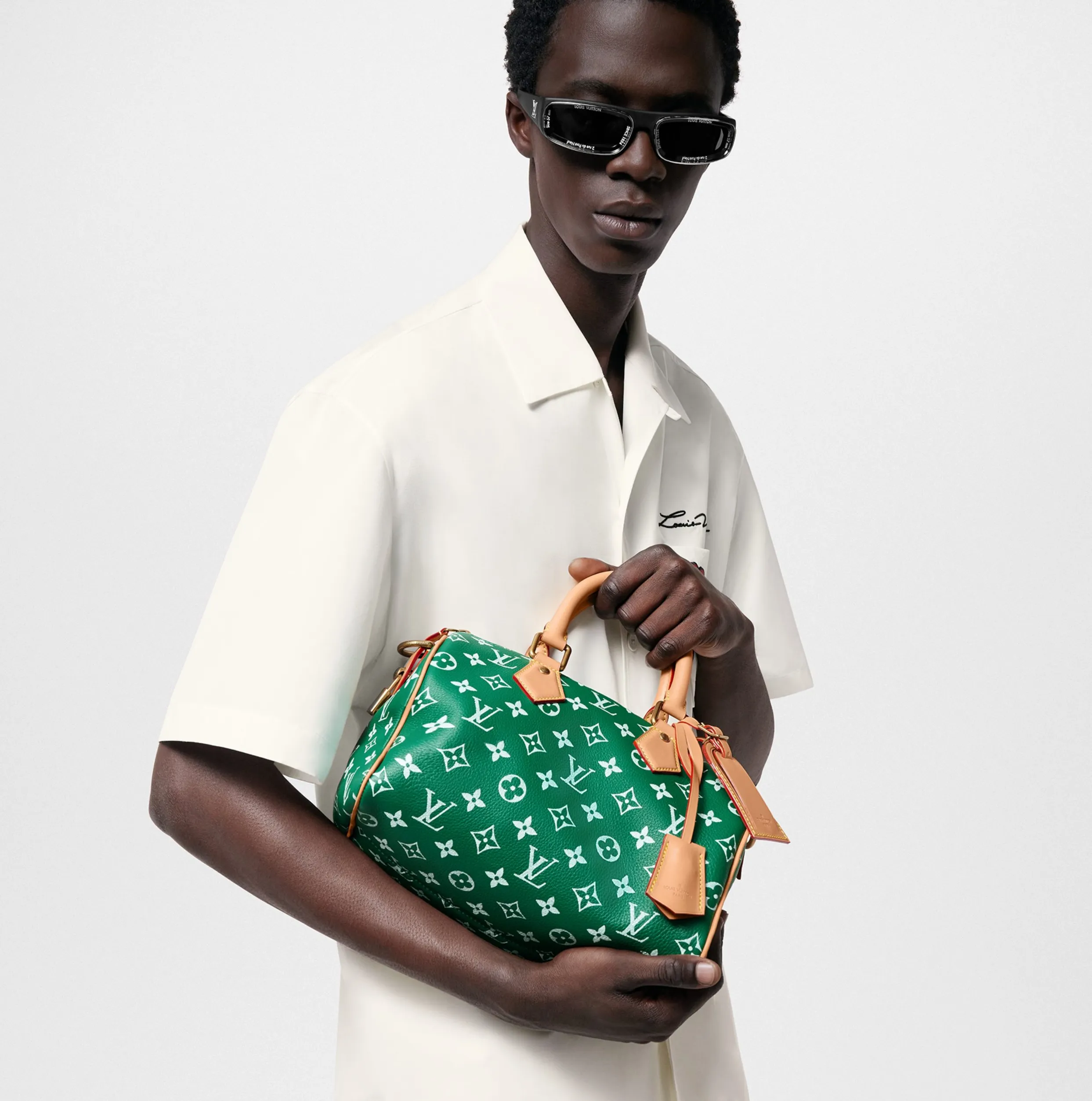 High quality replica bags Bagsaaa M24423 Speedy P9 Bandoulière 25 Green