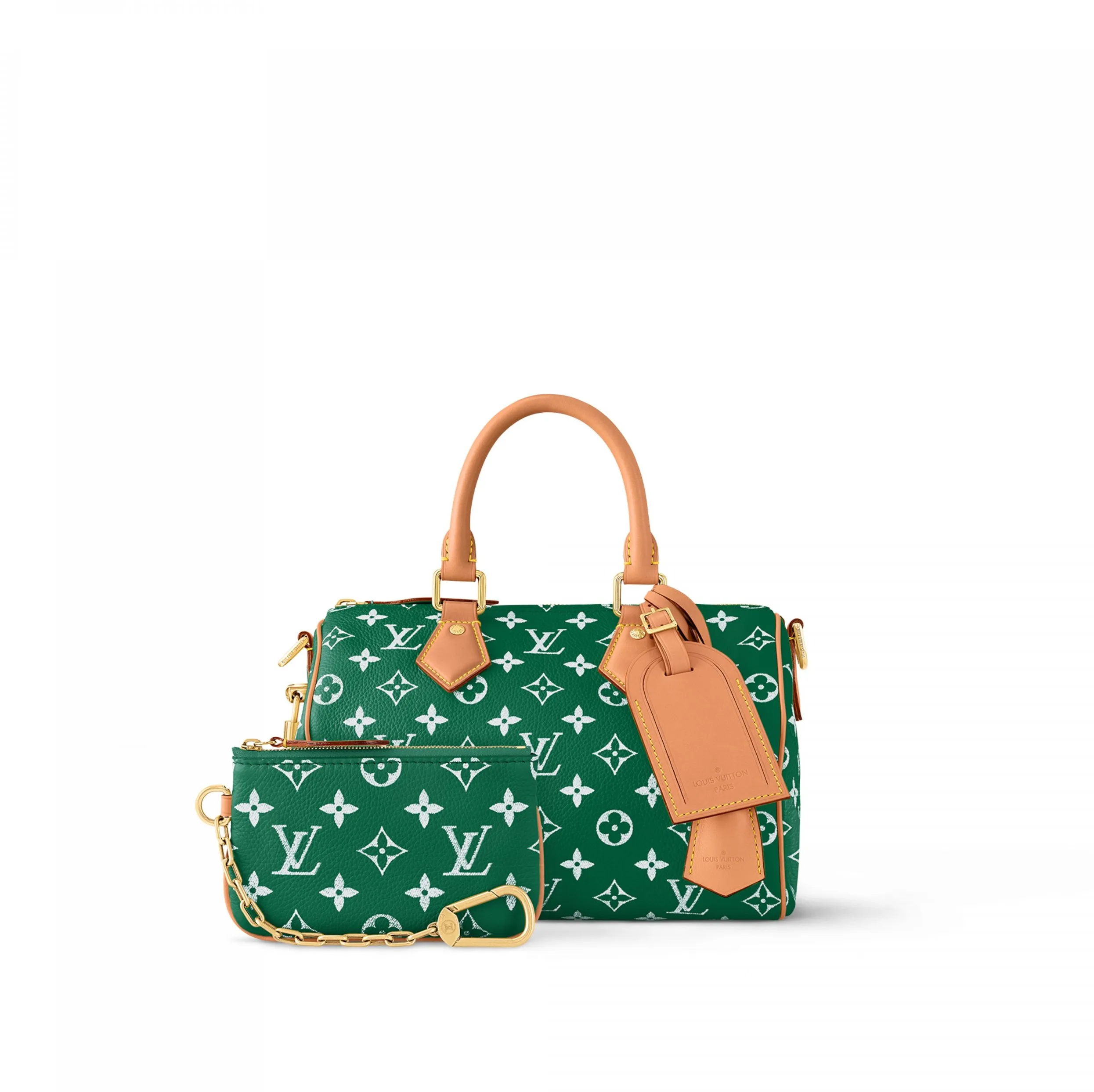 High quality replica bags Bagsaaa M24423 Speedy P9 Bandoulière 25 Green