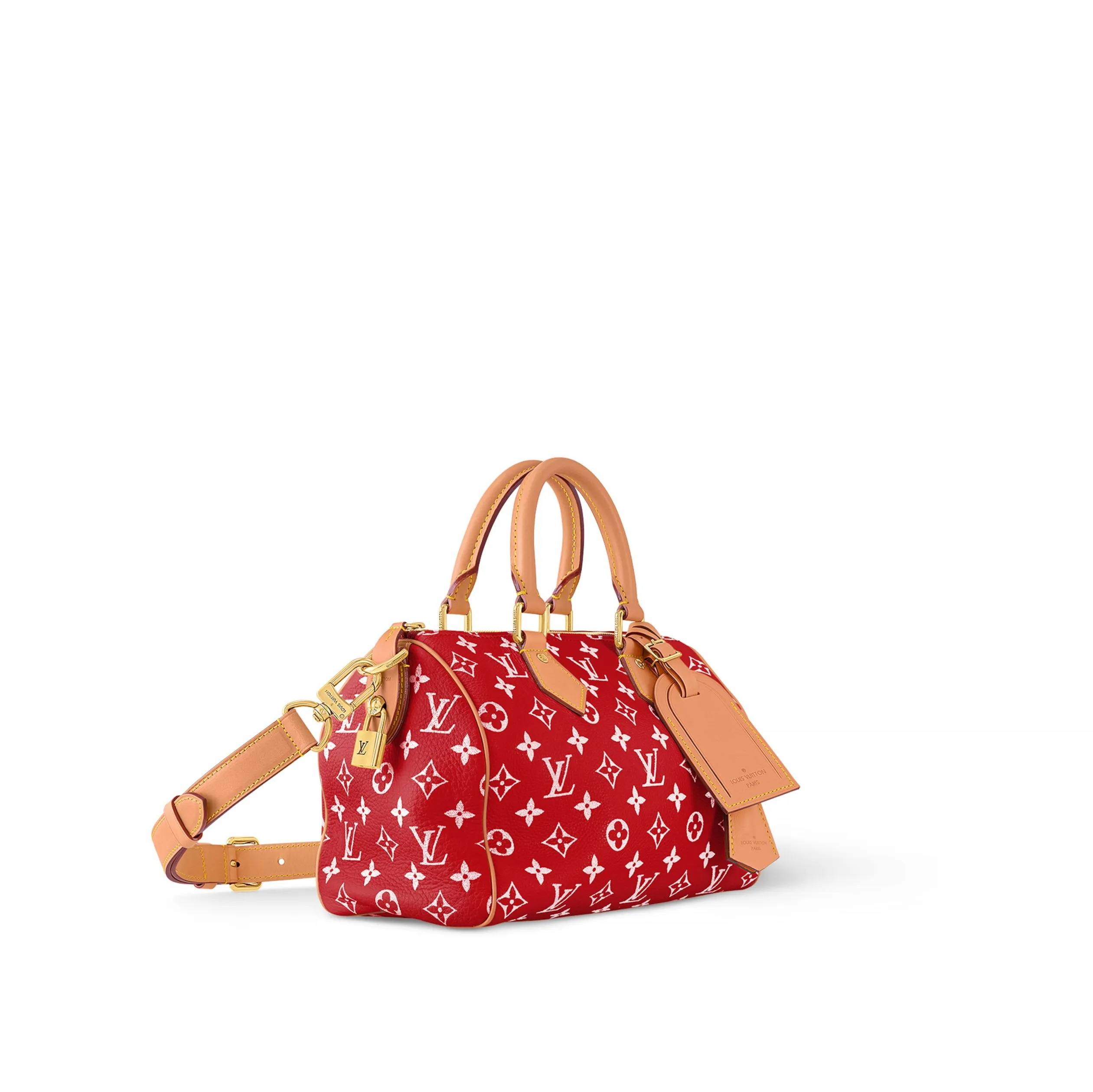 Iv belts replica Bagsaaa M24425 Speedy P9 Bandoulière 25 Red