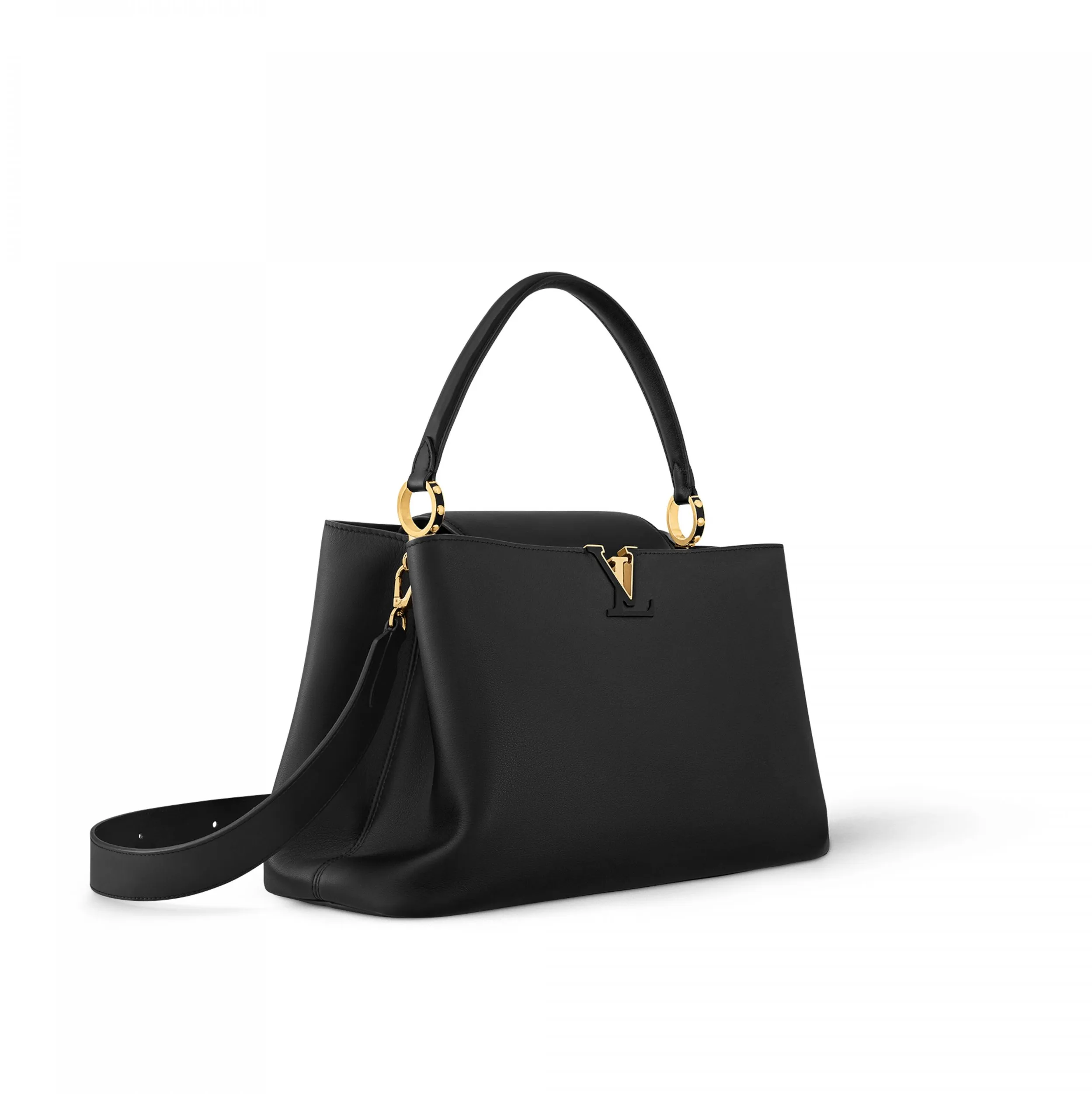 By mens Bagsaaa M24607 Capucines GM Souple Black