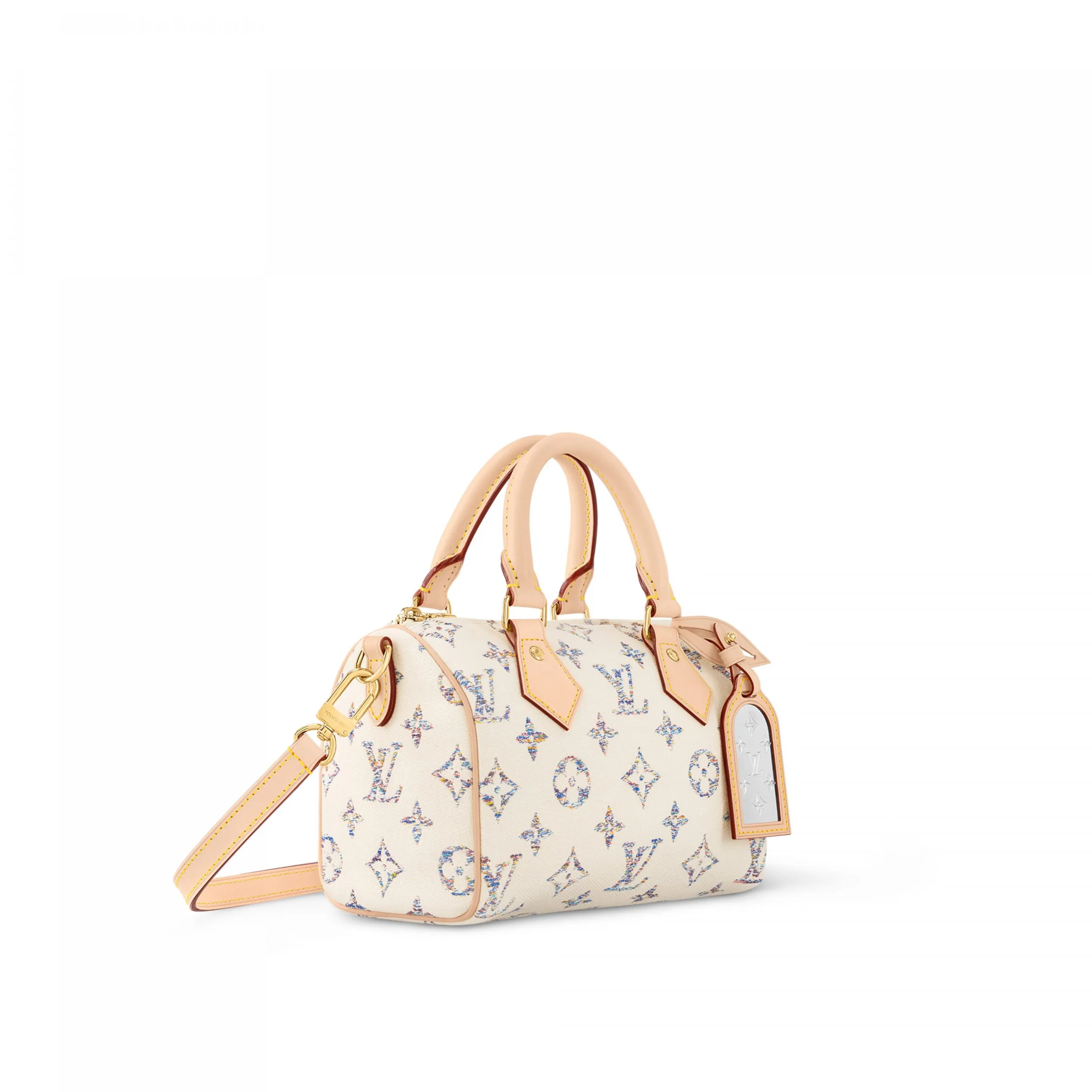 Shop shoulder bags Bagsaaa M24709 Speedy Bandoulière 20 Multicolor Beige