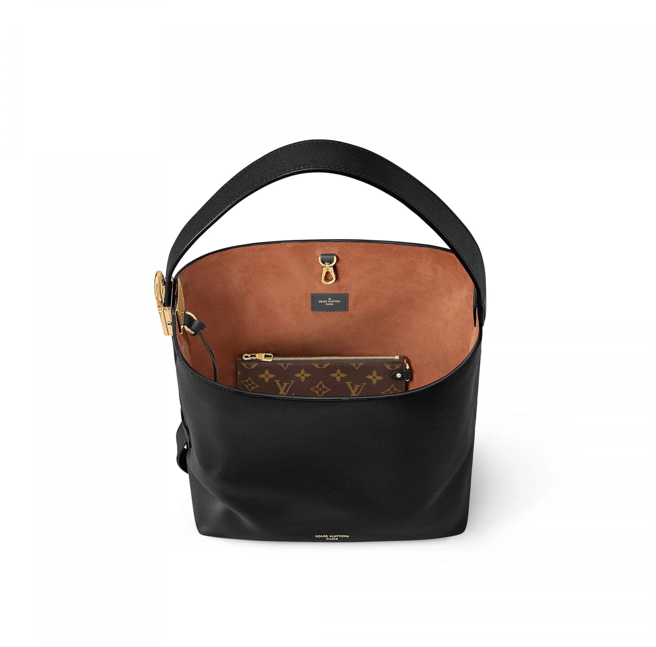 Replica rick owens shoes Bagsaaa M24856 Low Key Hobo MM Black