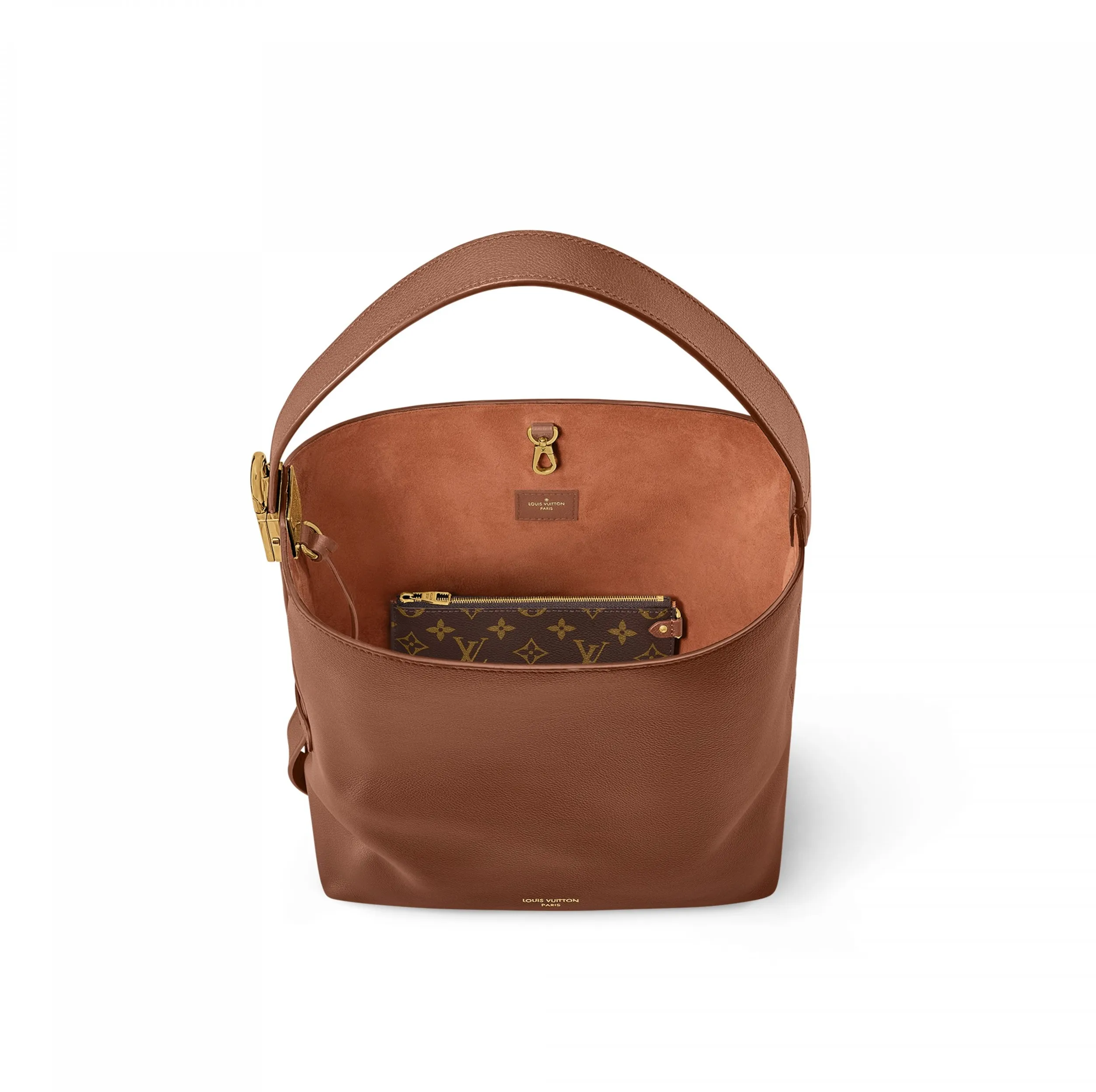 Shop shoulder bags Bagsaaa M24974 Low Key Hobo MM Cognac Brown