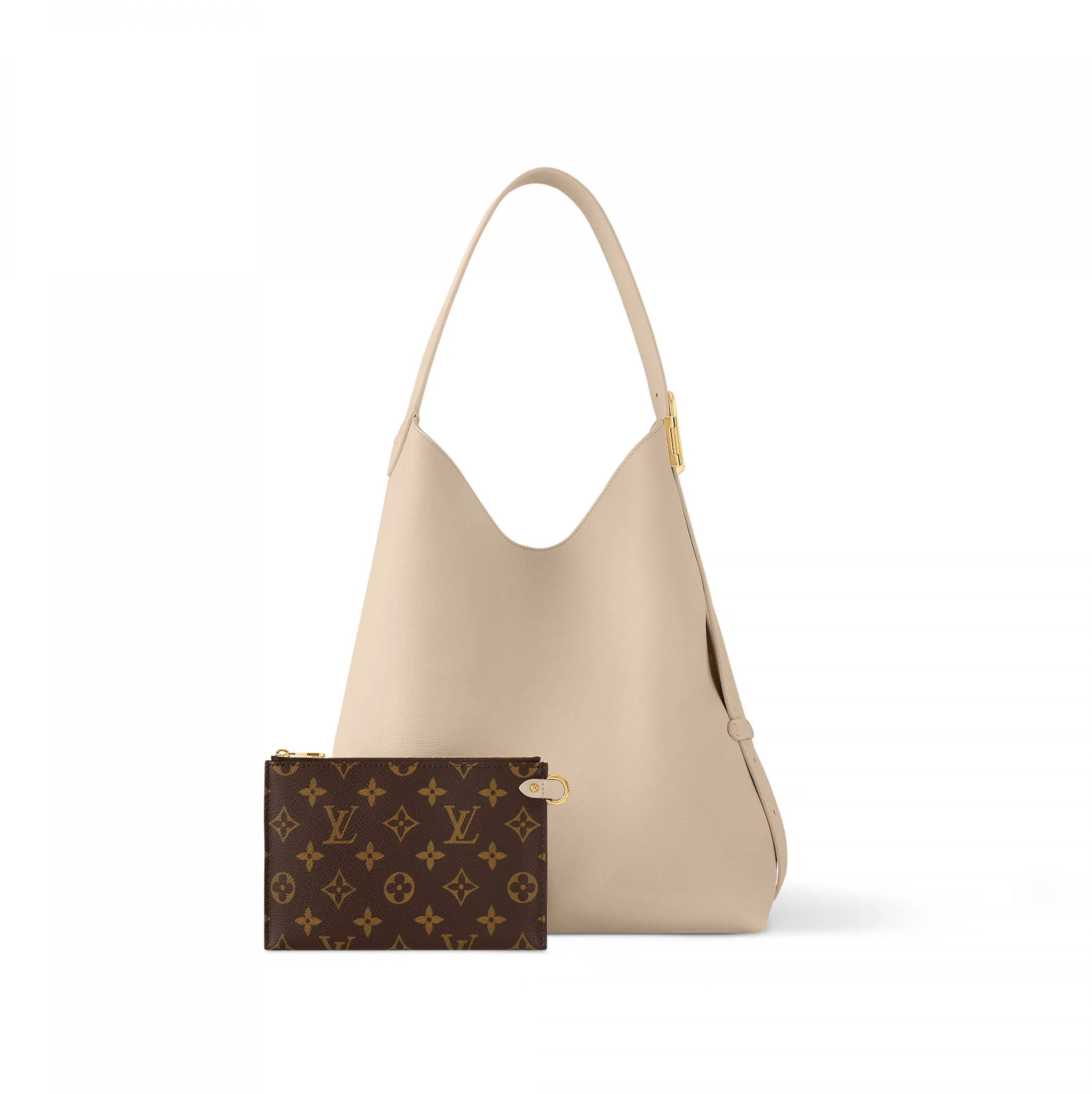 Replica ysl bags Bagsaaa M25022 Low Key Hobo MM Limestone Gray