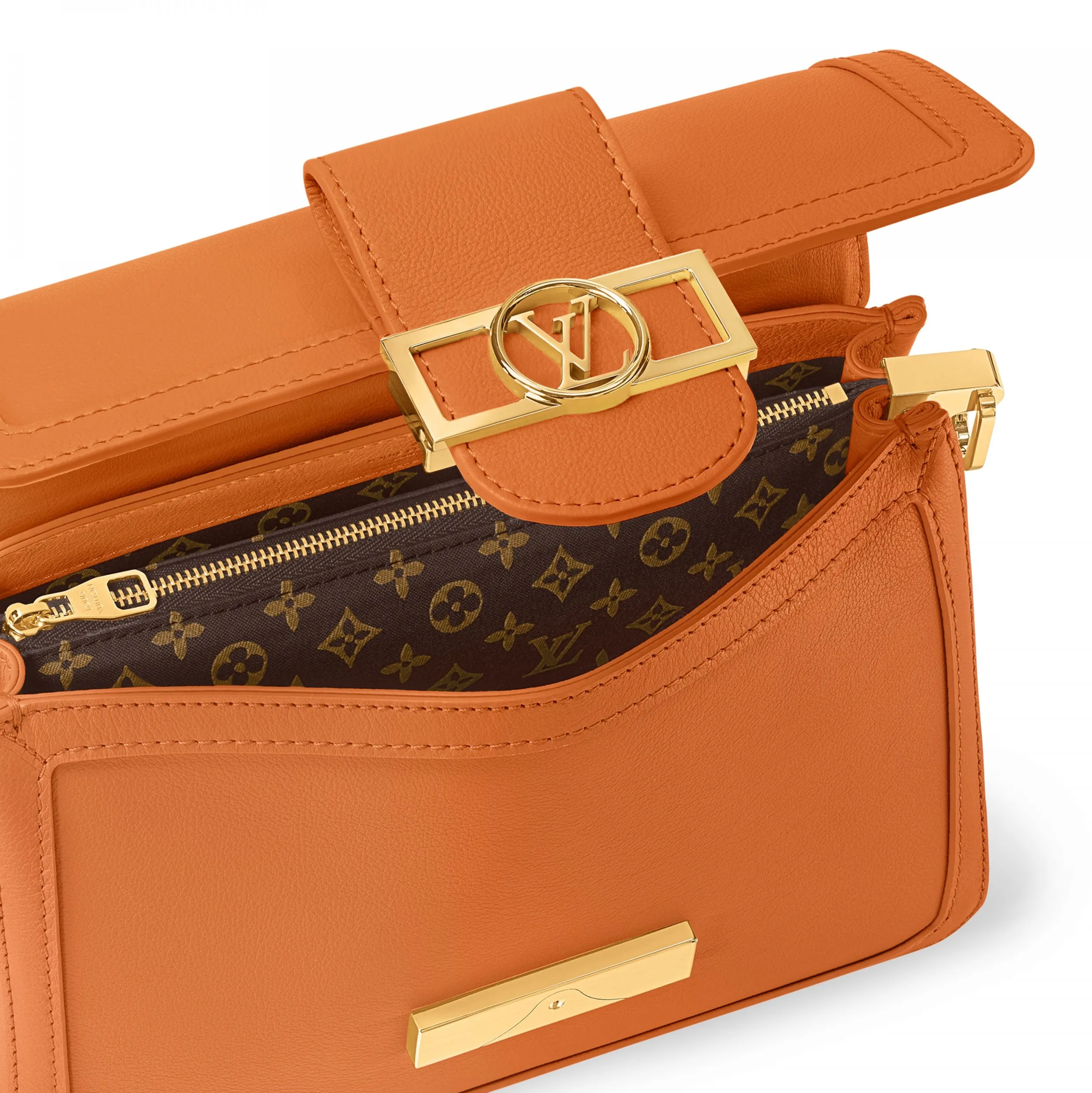 Replica goyard tote Bagsaaa M25048 Dauphine Soft MM Orange
