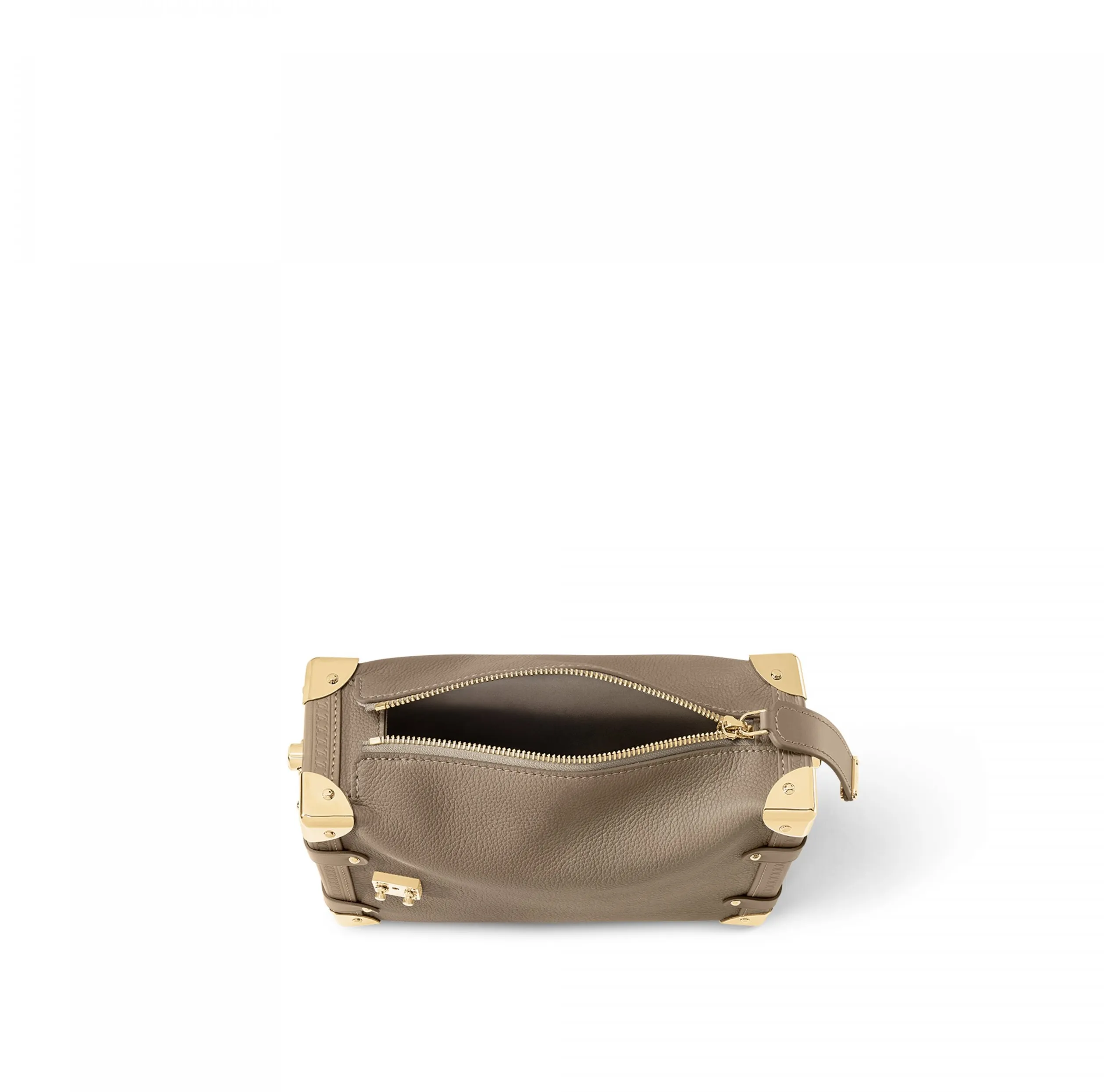 Original chanel store Bagsaaa M25072 Side Trunk MM Taupe