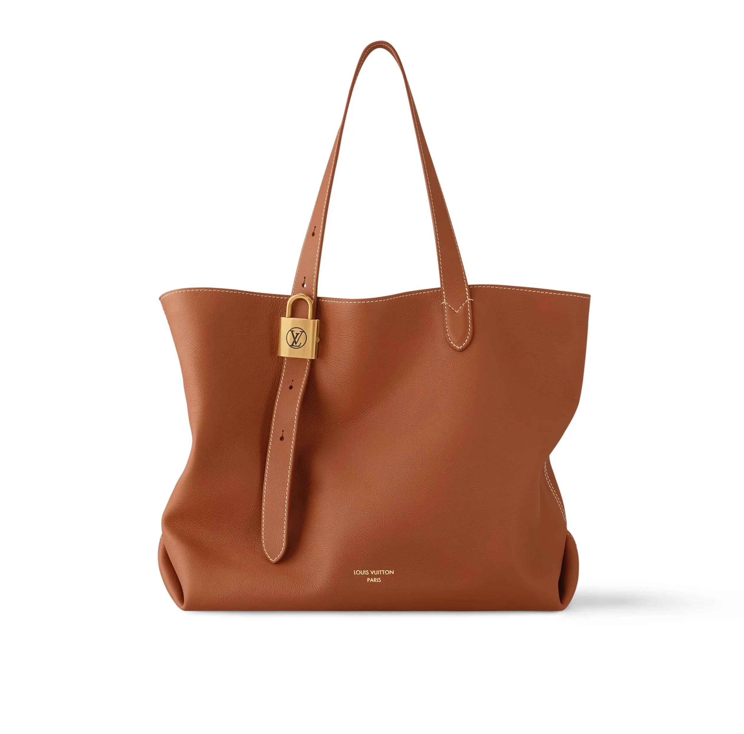 Bagsaaa M25342 Low Key Cabas MM Cognac Brown