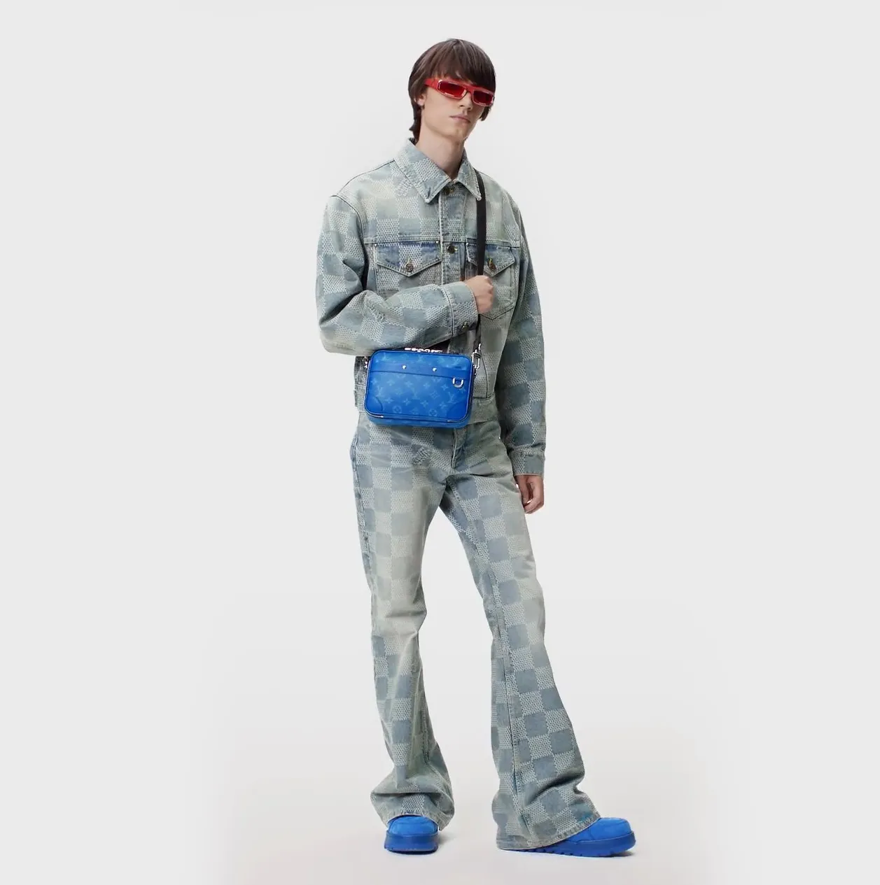 Ouis vuitton christian dior Bagsaaa M31016 Alpha Messenger Agave Blue