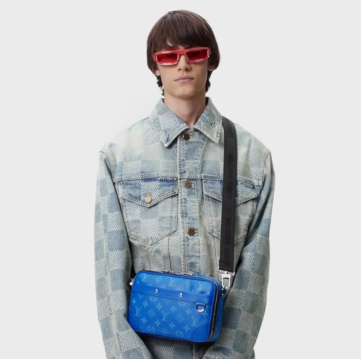 Ouis vuitton christian dior Bagsaaa M31016 Alpha Messenger Agave Blue