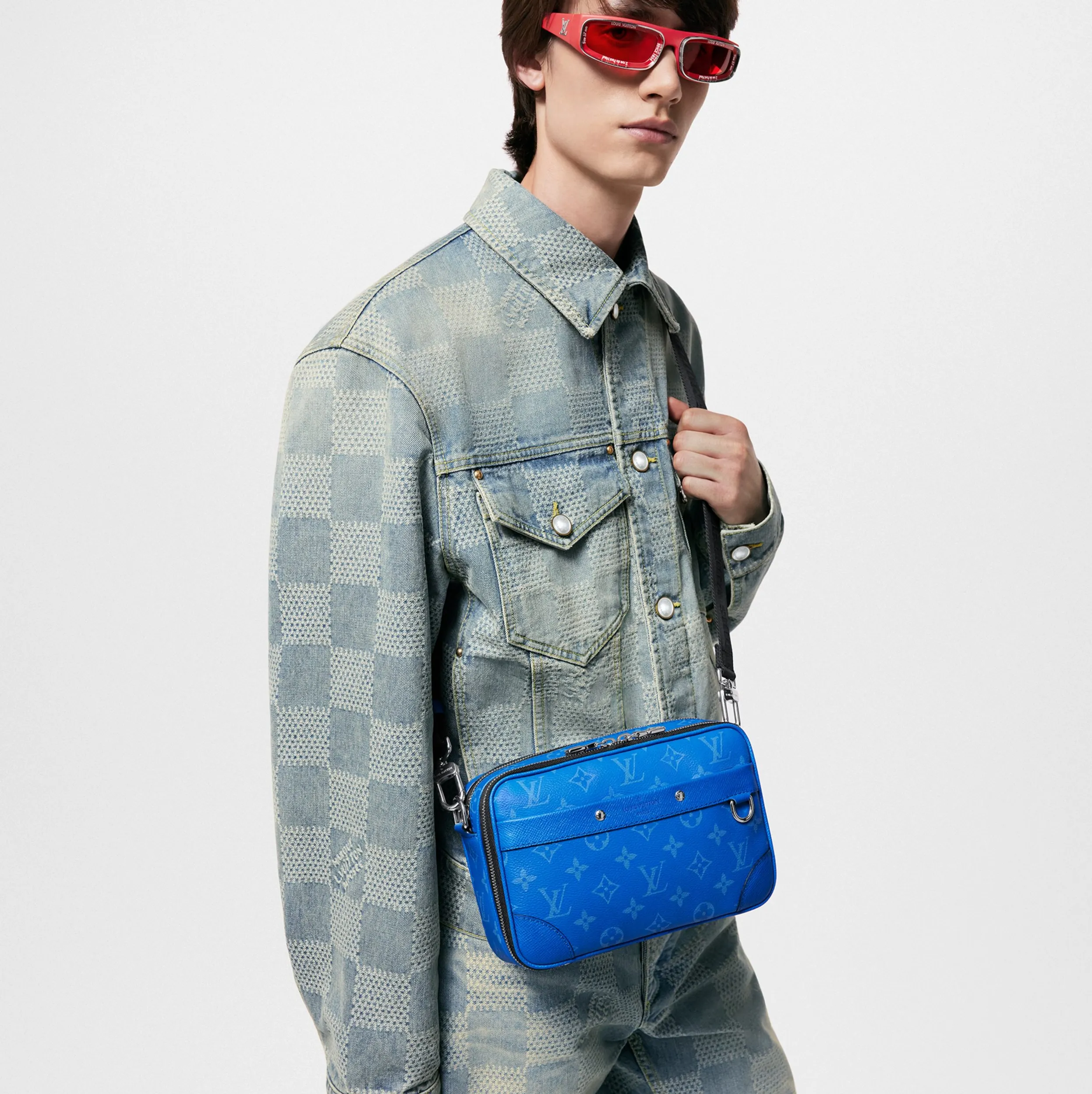 Ouis vuitton christian dior Bagsaaa M31016 Alpha Messenger Agave Blue