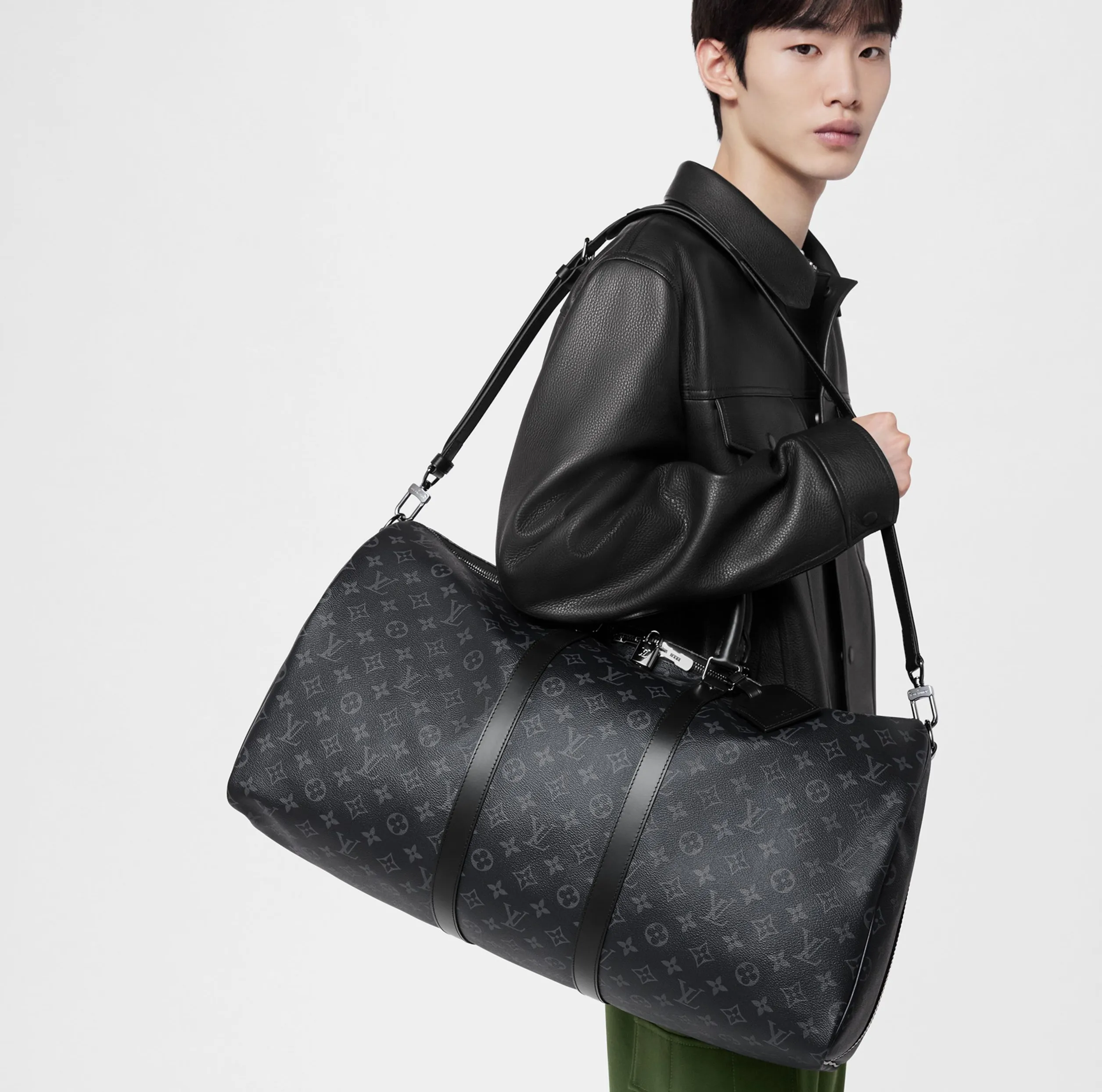 Ralph lauren clothing store Bagsaaa M40605 Keepall Bandoulière 55 Black