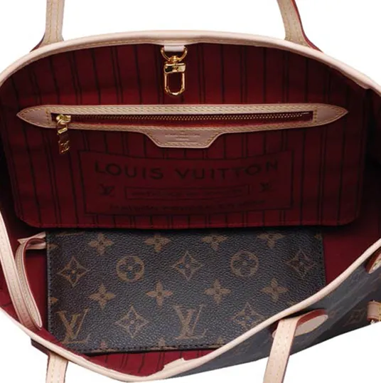 Lv shirt replica Bagsaaa M41001 Neverfull PM Shoulder Bag Monogram Canvas